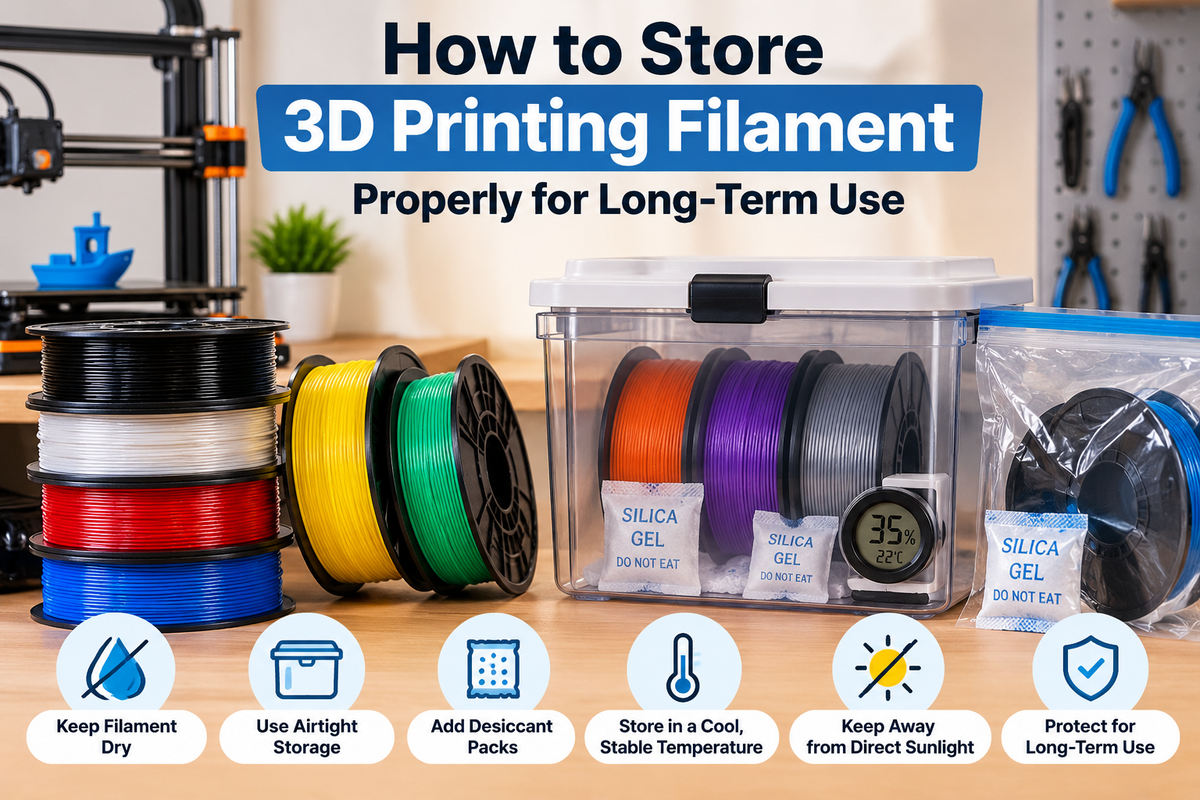 How to Store 3D Printing Filament Properly for Long-Term Use