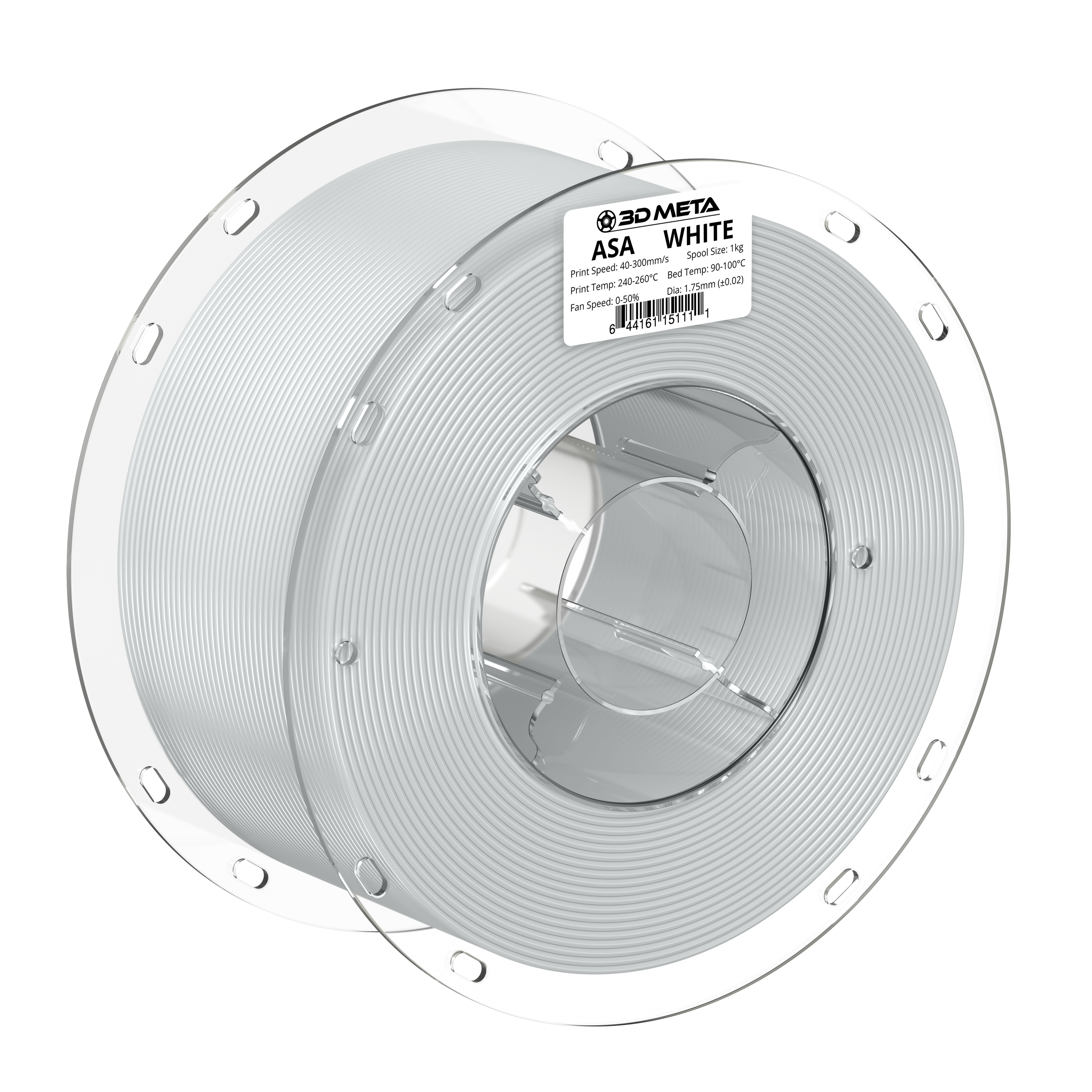 ASA 3D Printing Filament - 1kg x 1.75mm