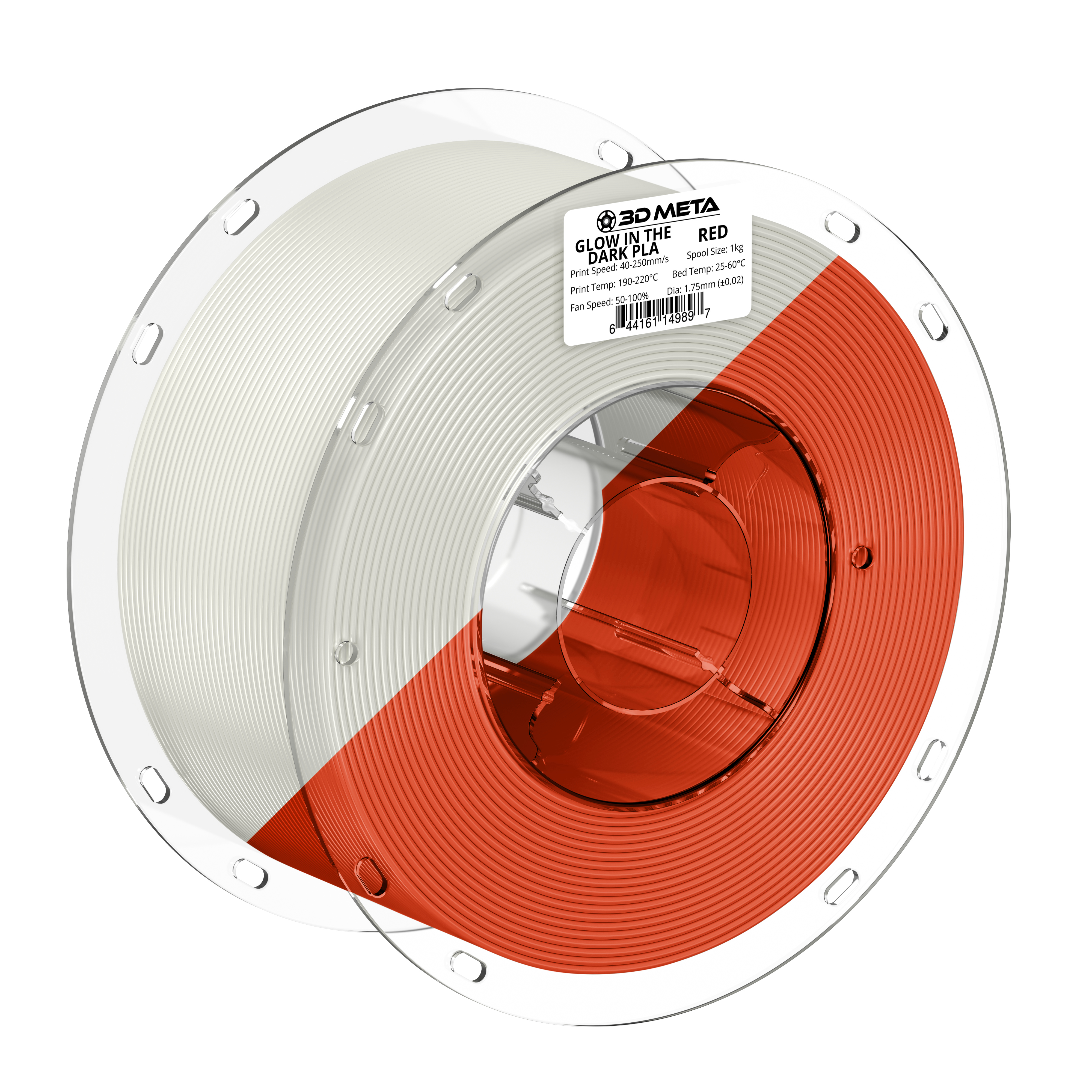 Glow in the Dark PLA 3D Printing Filament - 1kg x 1.75mm