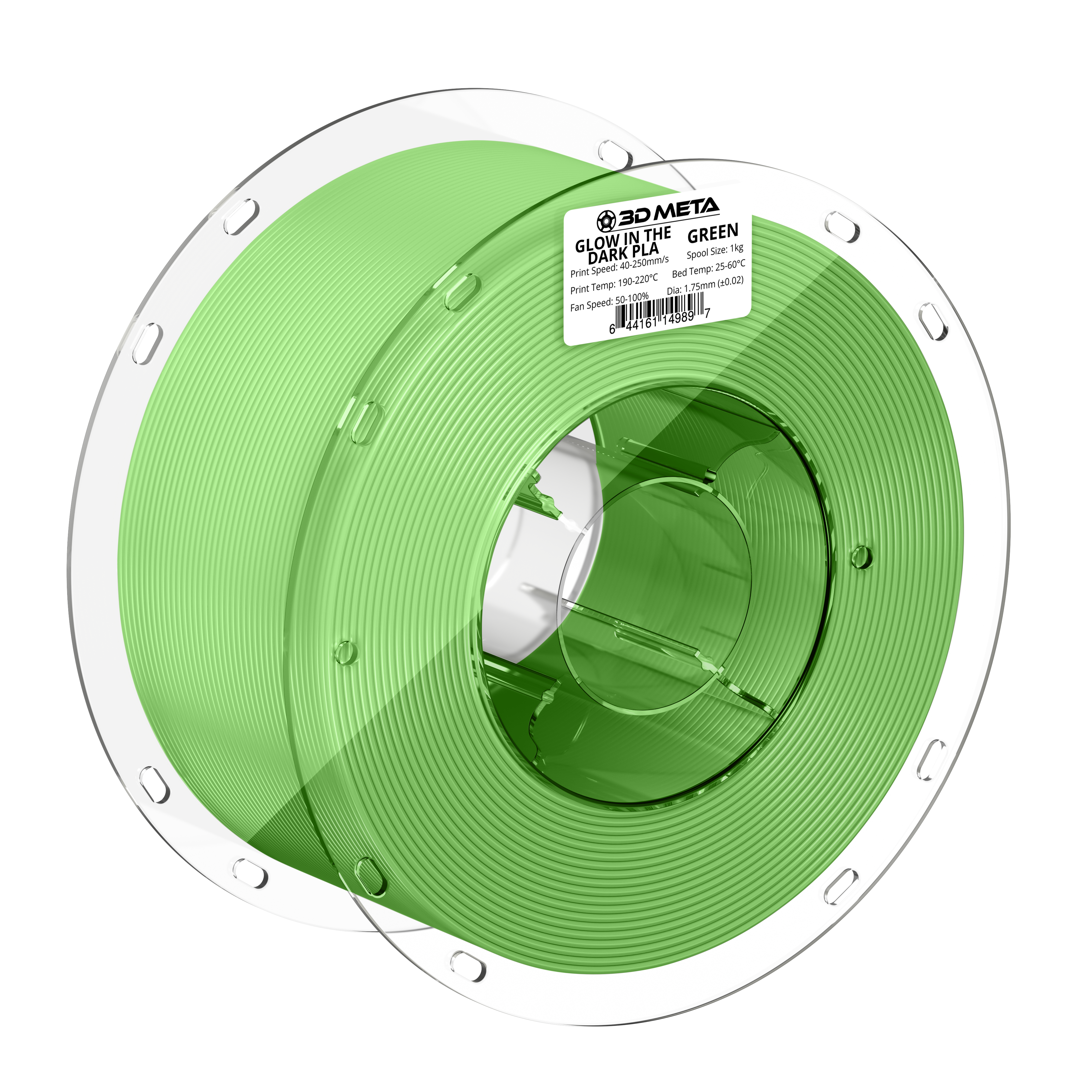 Glow in the Dark PLA 3D Printing Filament - 1kg x 1.75mm