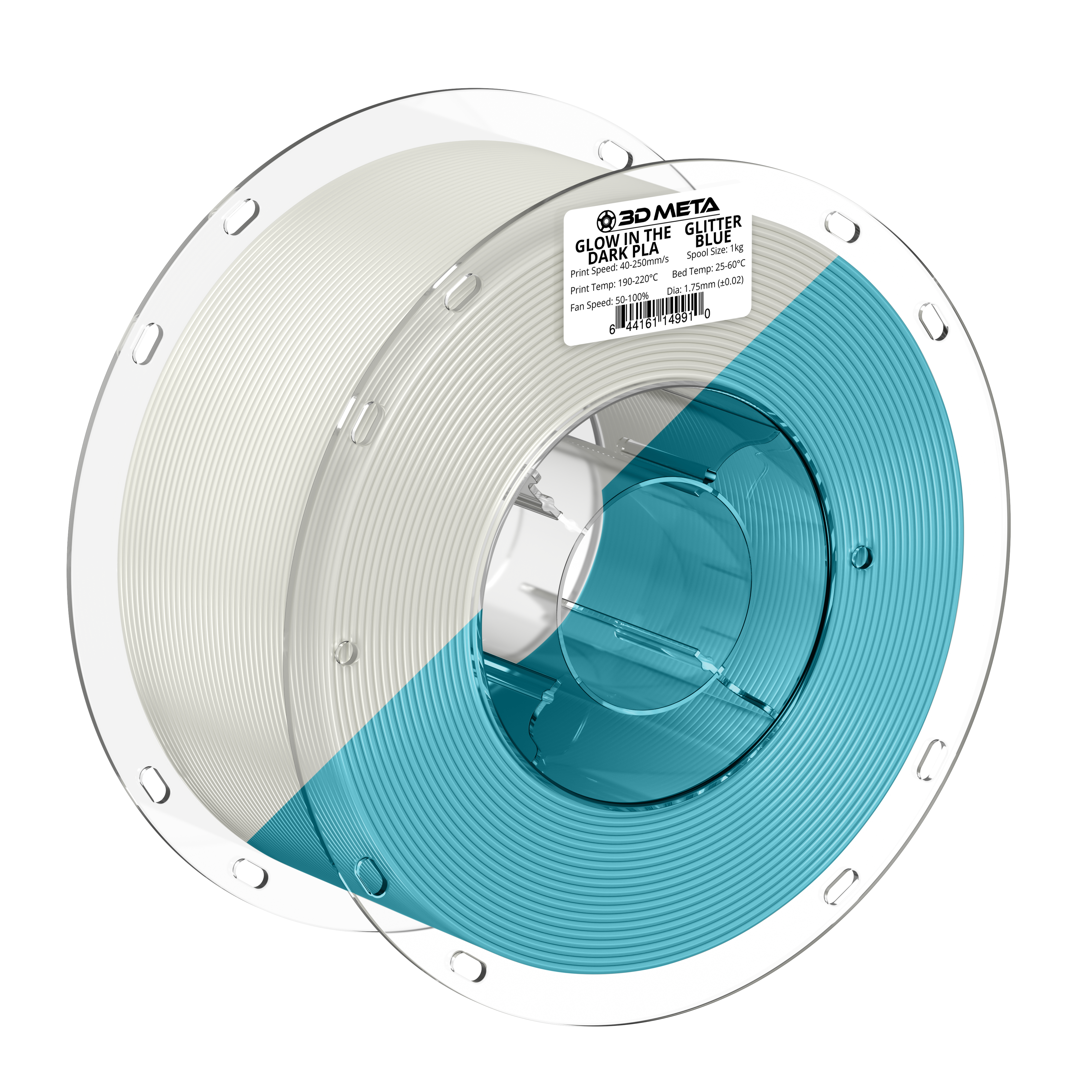 Glow in the Dark PLA 3D Printing Filament - 1kg x 1.75mm