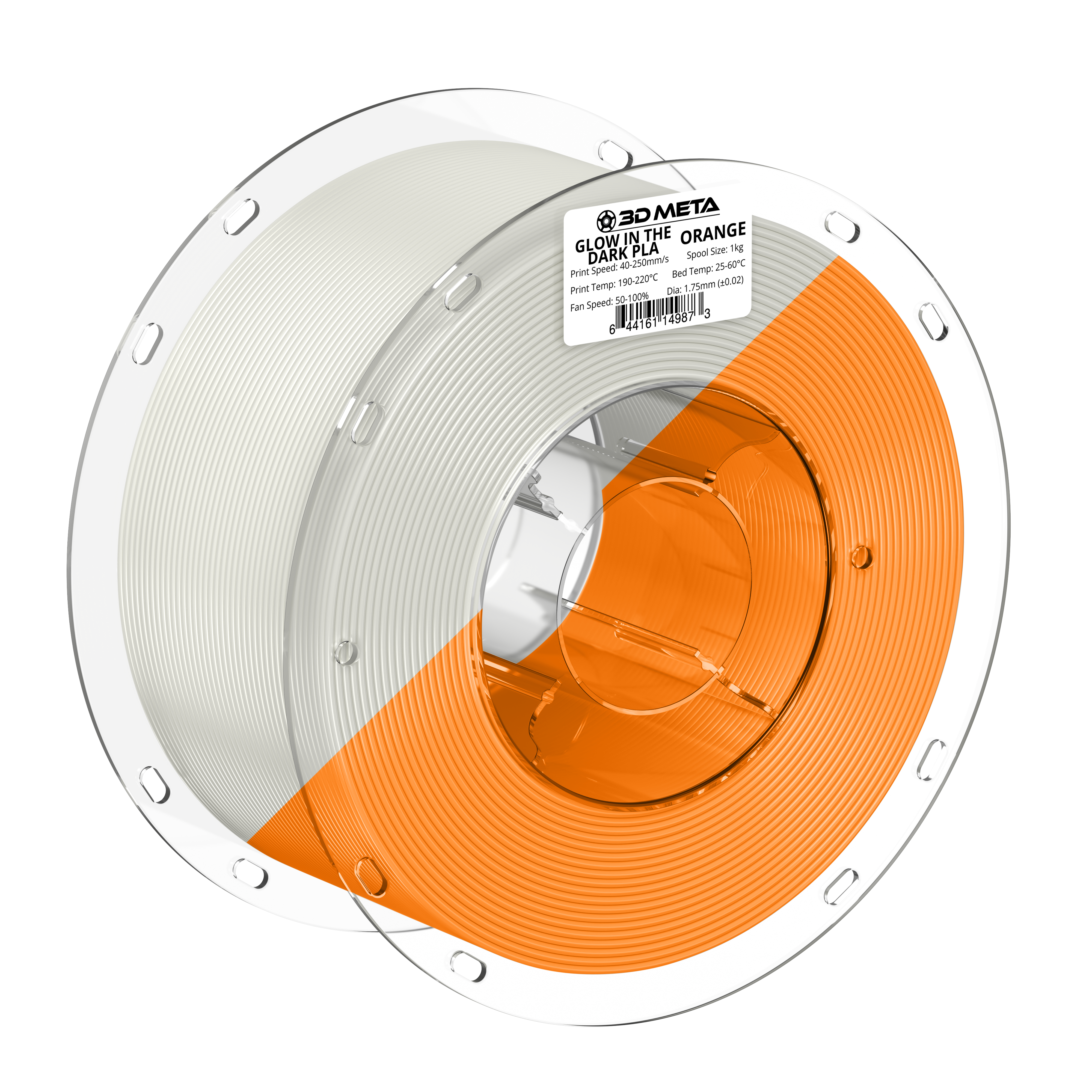 Glow in the Dark PLA 3D Printing Filament - 1kg x 1.75mm