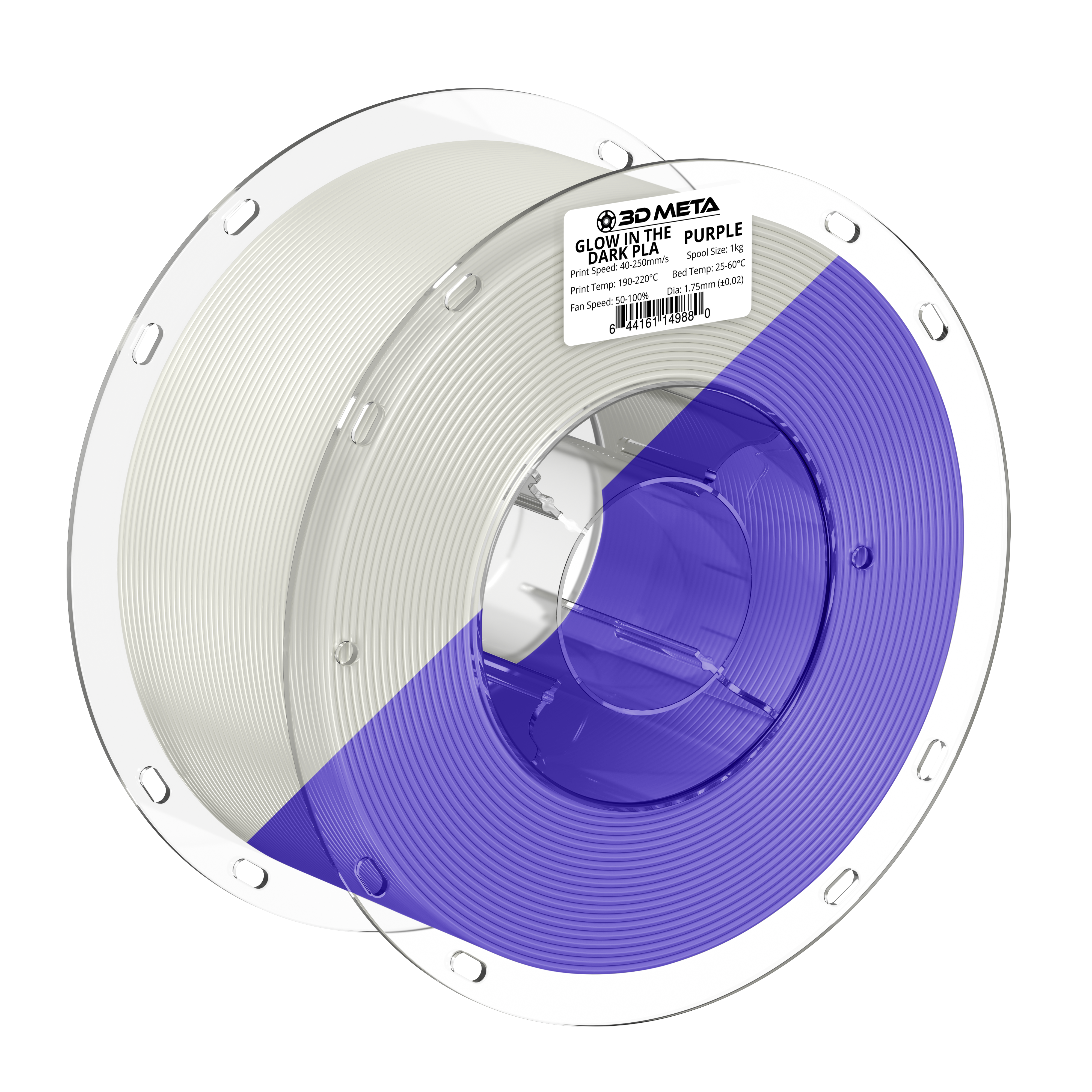 Glow in the Dark PLA 3D Printing Filament - 1kg x 1.75mm
