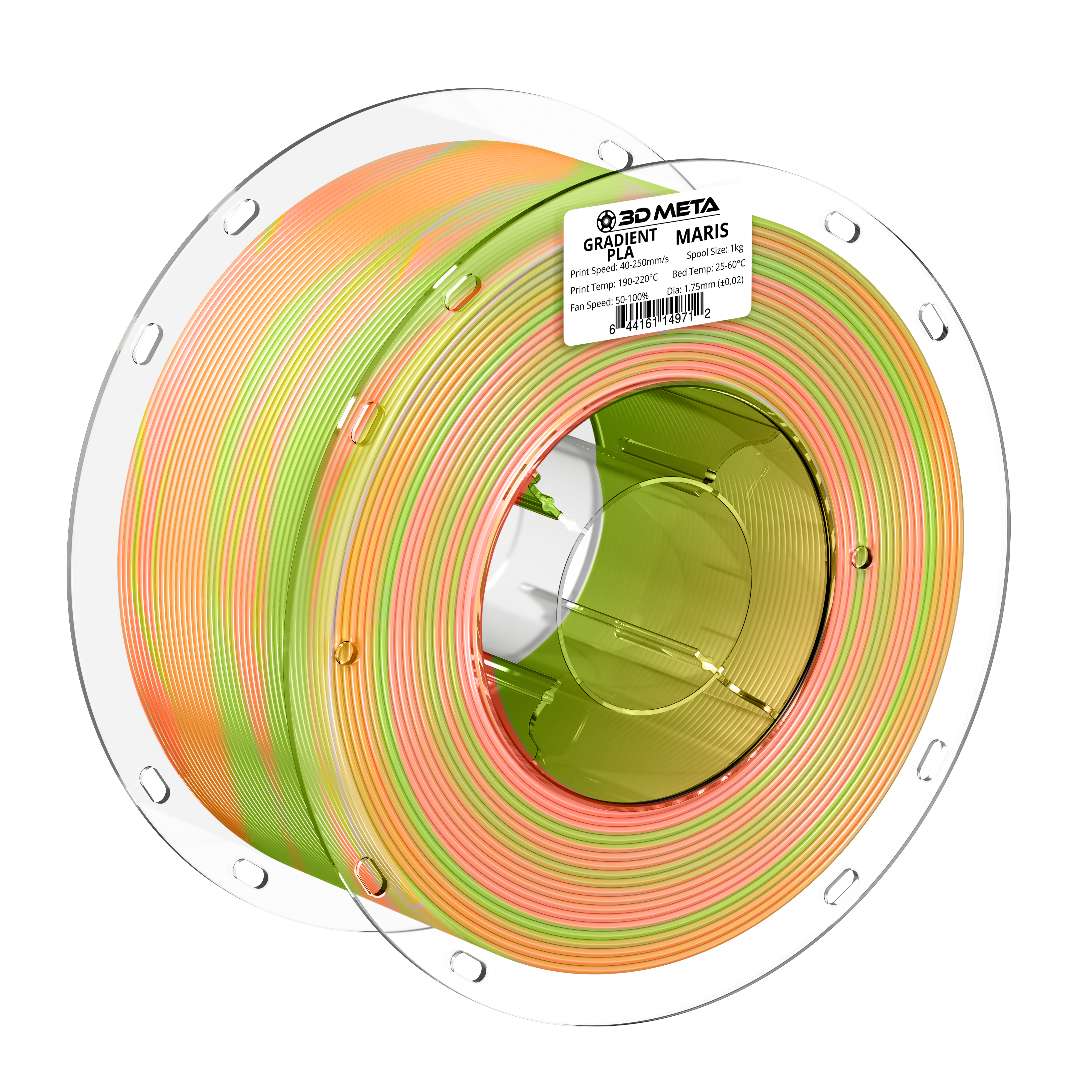 Gradient PLA 3D Printing Filament - 1kg x 1.75mm