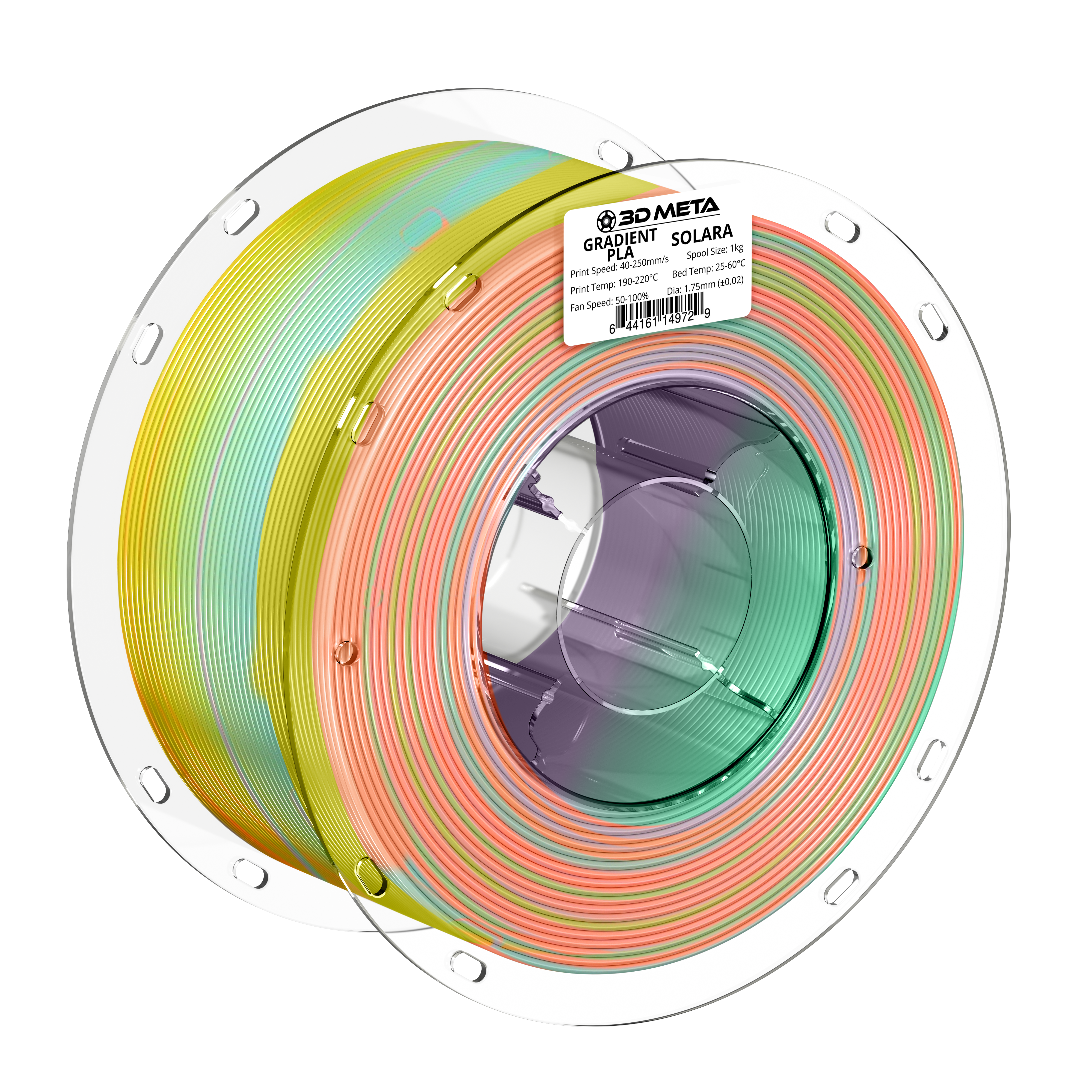 Gradient PLA 3D Printing Filament - 1kg x 1.75mm