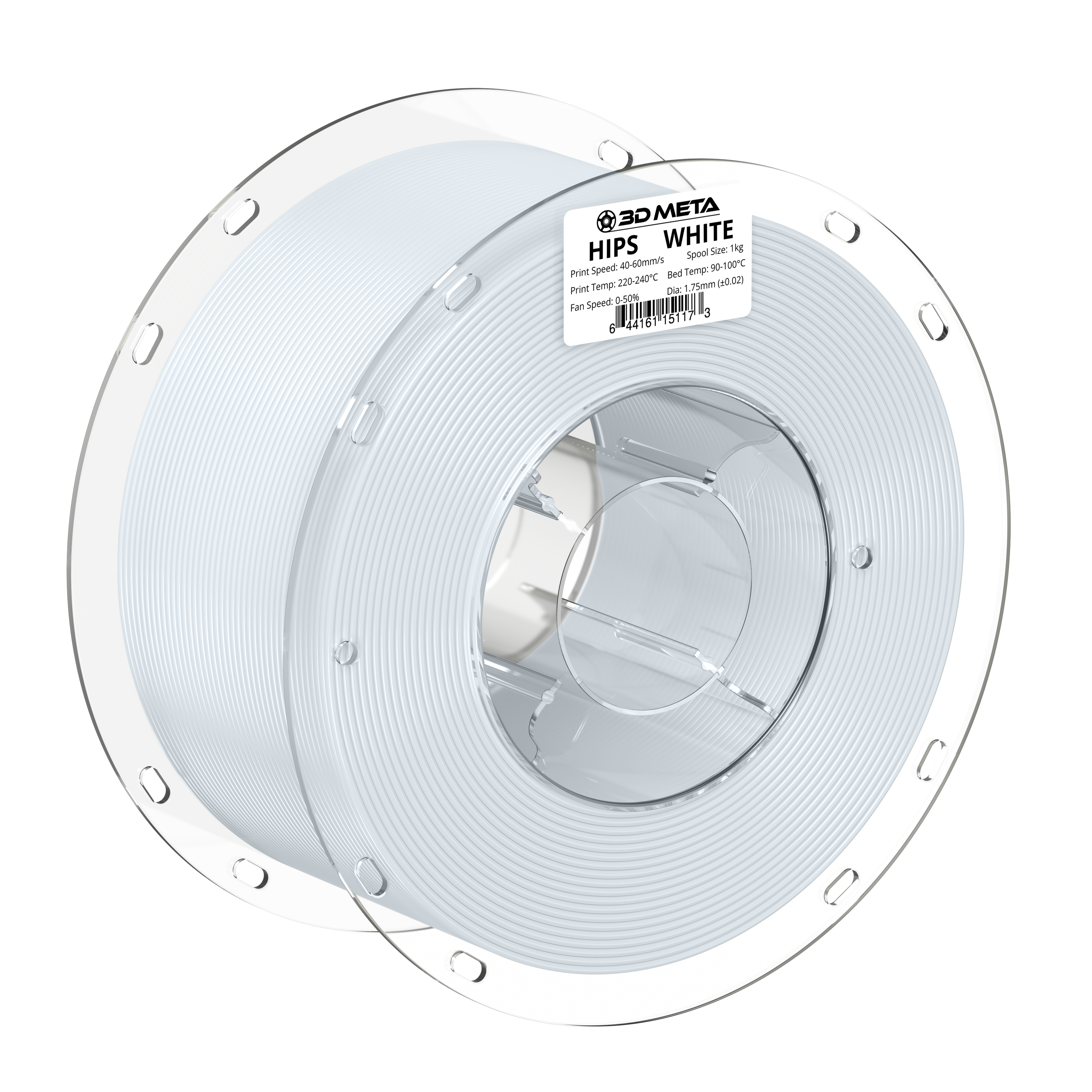 HIPS 3D Printing Filament - 1kg x 1.75mm