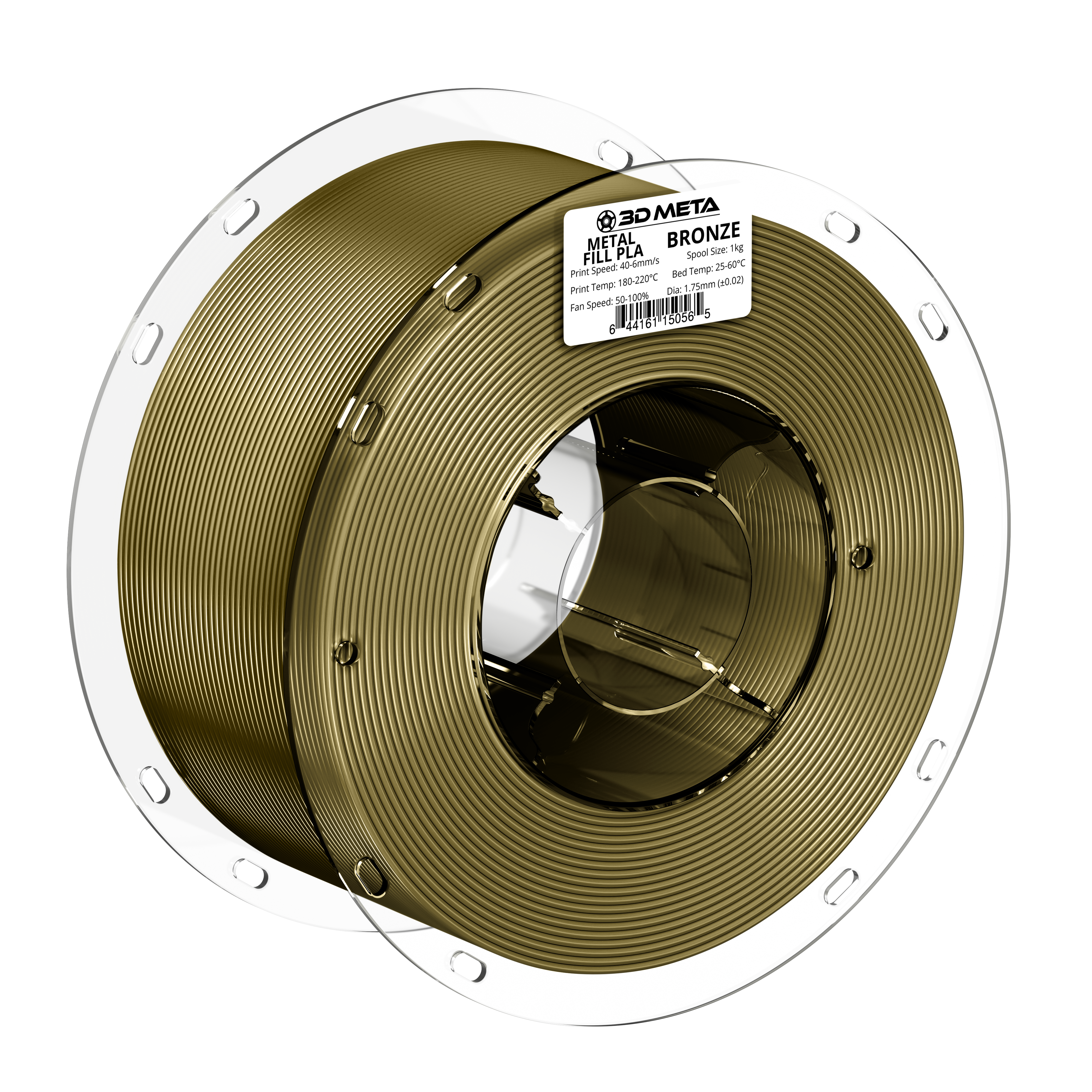 Metal Fill PLA 3D Printing Filament - 1kg x 1.75mm