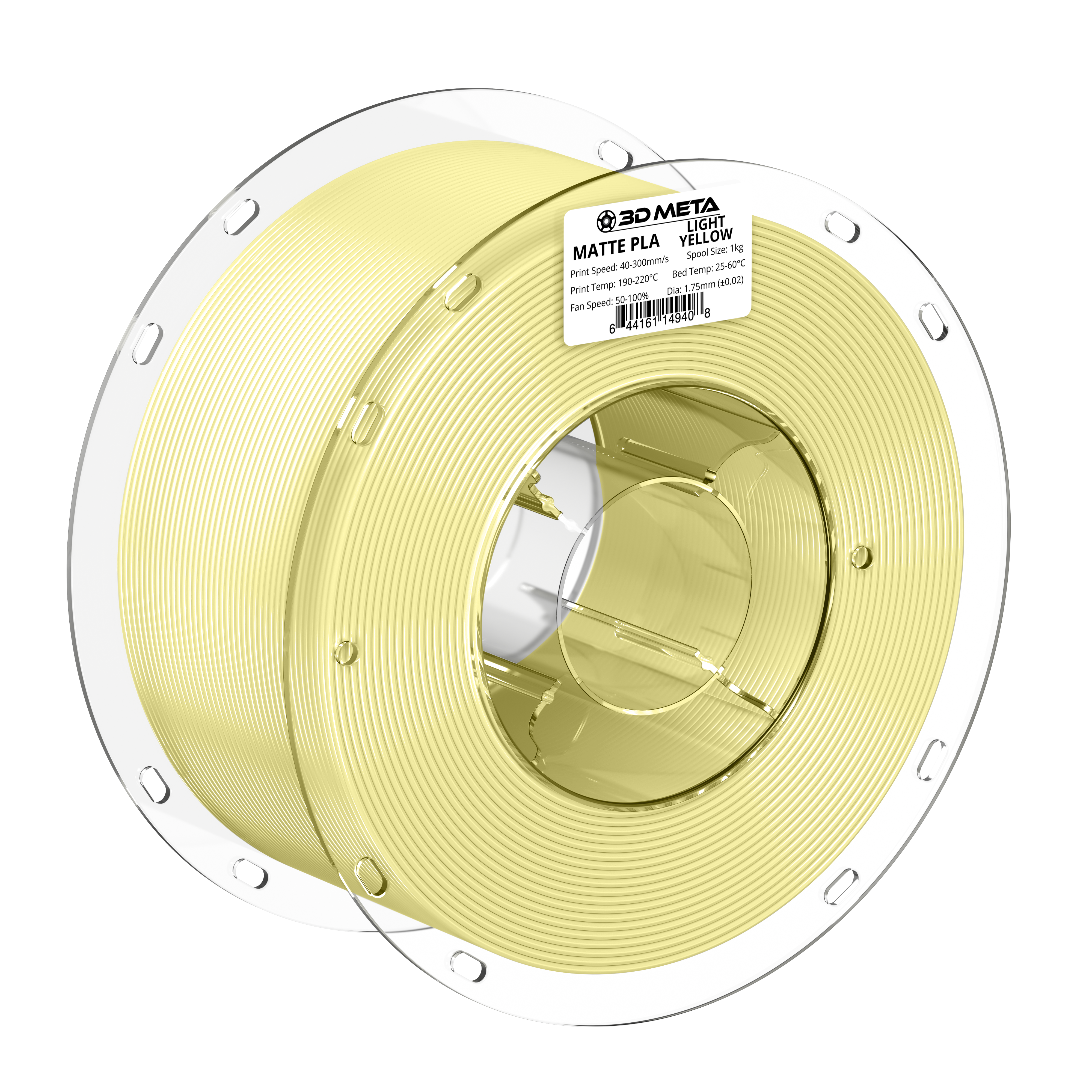 Matte PLA 3D Printing Filament - 1kg x 1.75mm