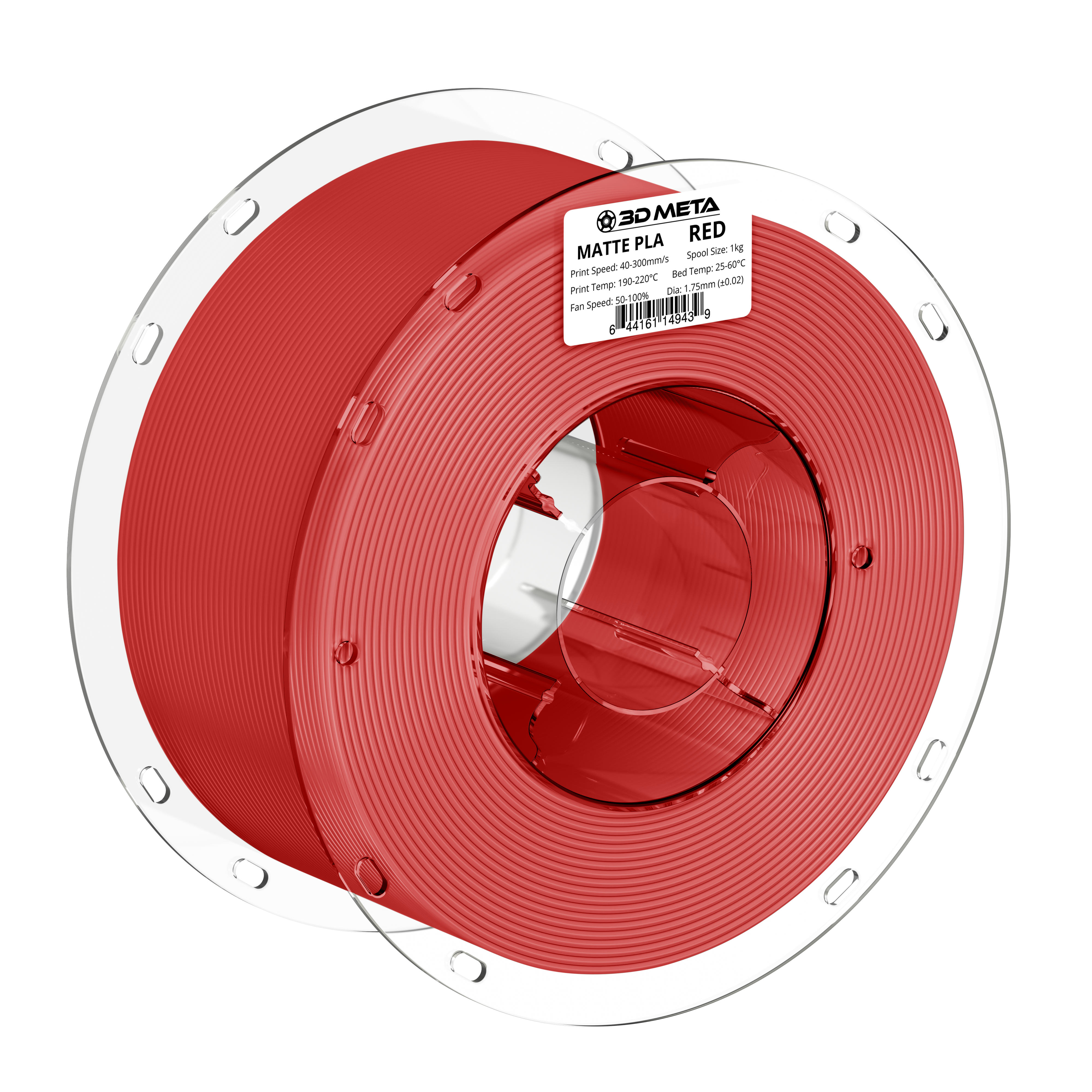 Matte PLA 3D Printing Filament - 1kg x 1.75mm