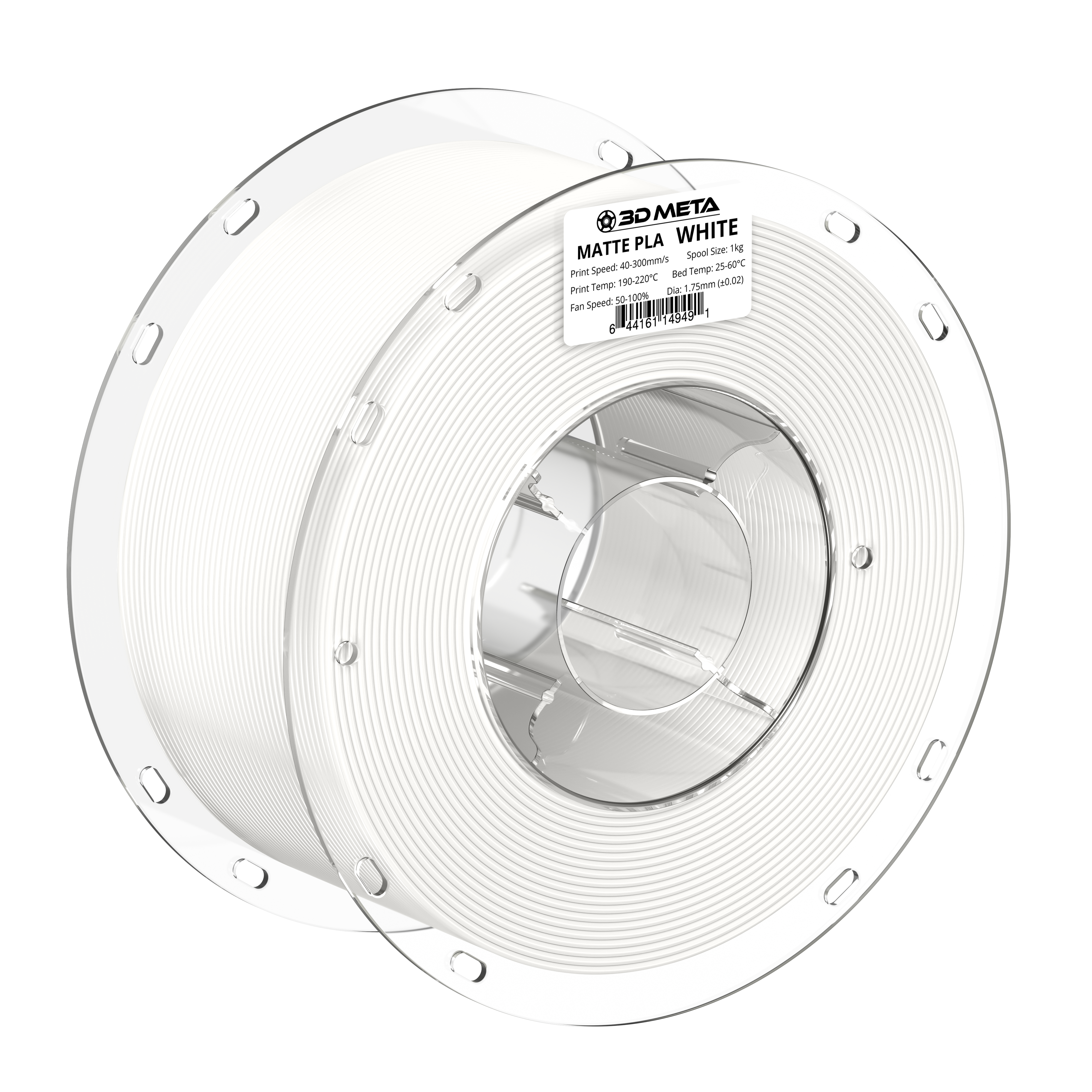 Matte PLA 3D Printing Filament - 1kg x 1.75mm