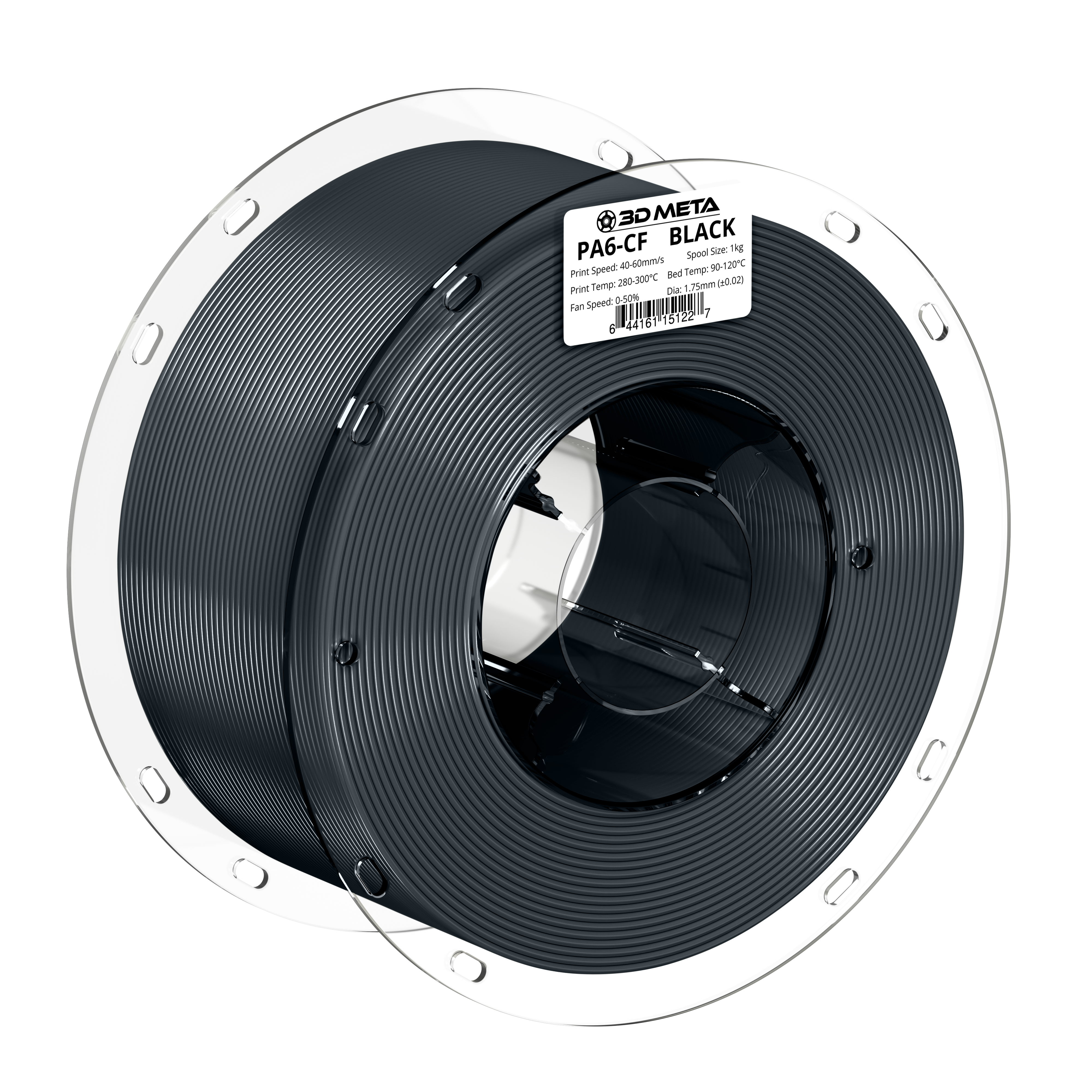 Carbon Fiber PA (Nylon) 3D Printing Filament - 1kg x 1.75mm