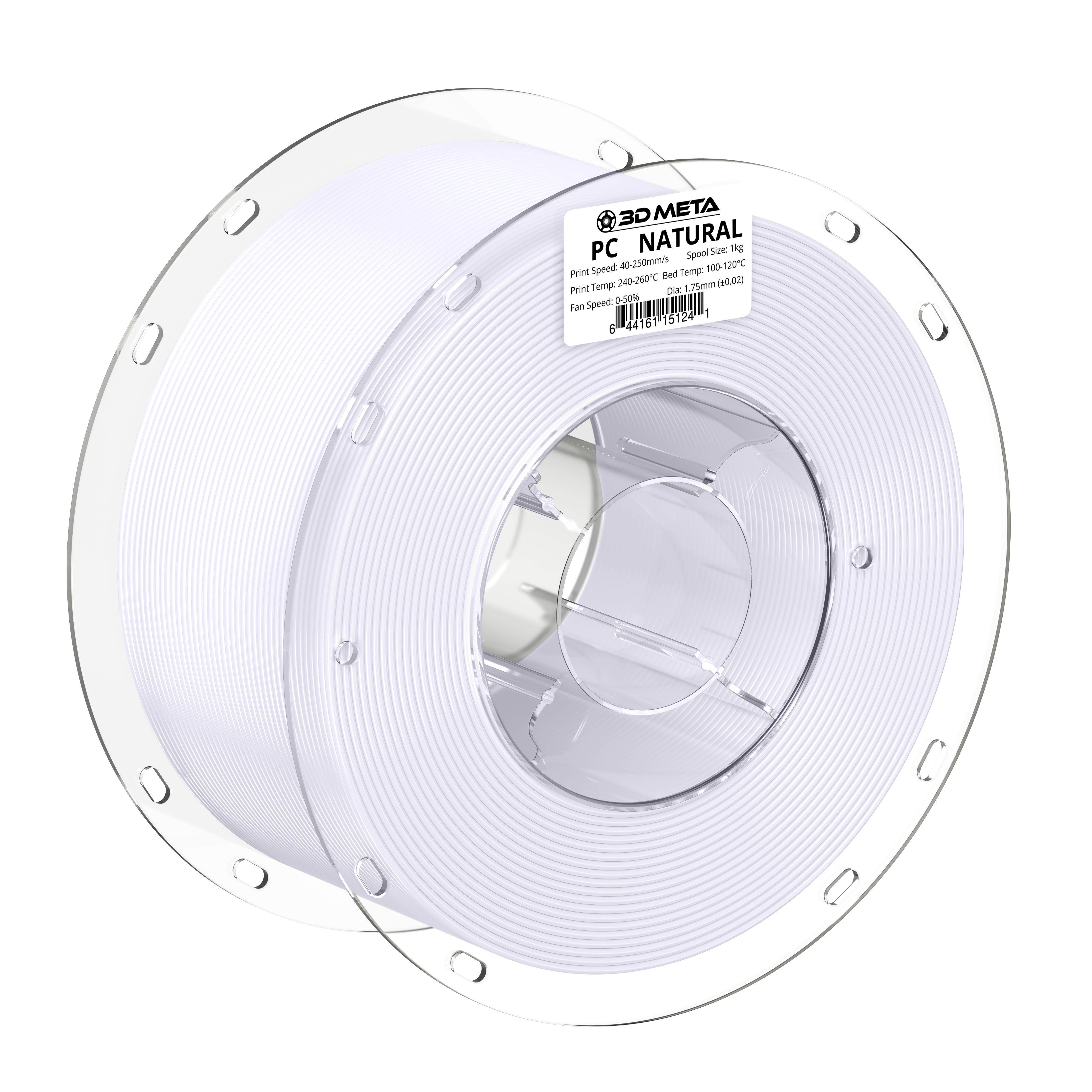 Polycarbonate (PC) 3D Printing Filament - 1kg x 1.75mm