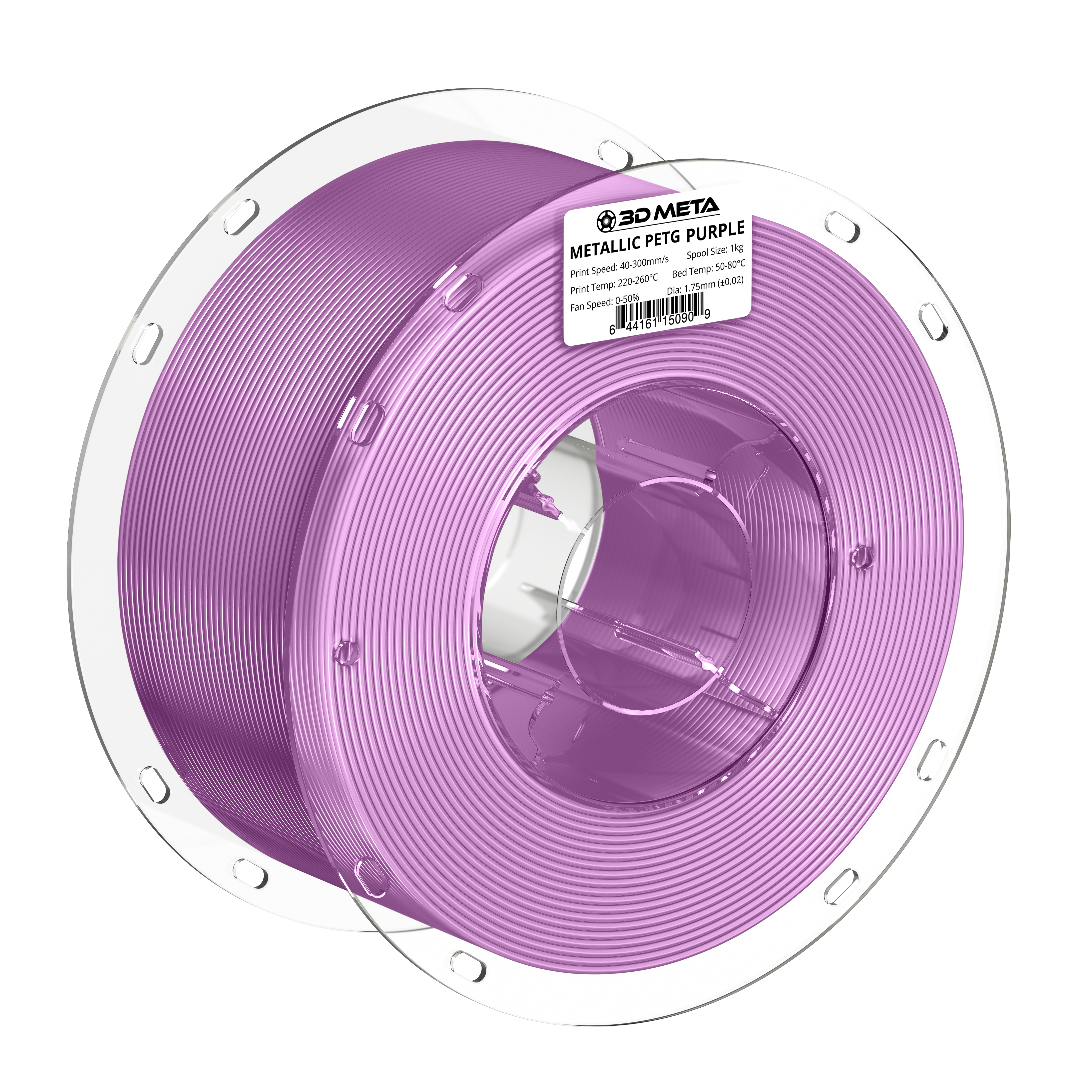 PETG Metallic 3D Printing Filament - 1kg x 1.75mm