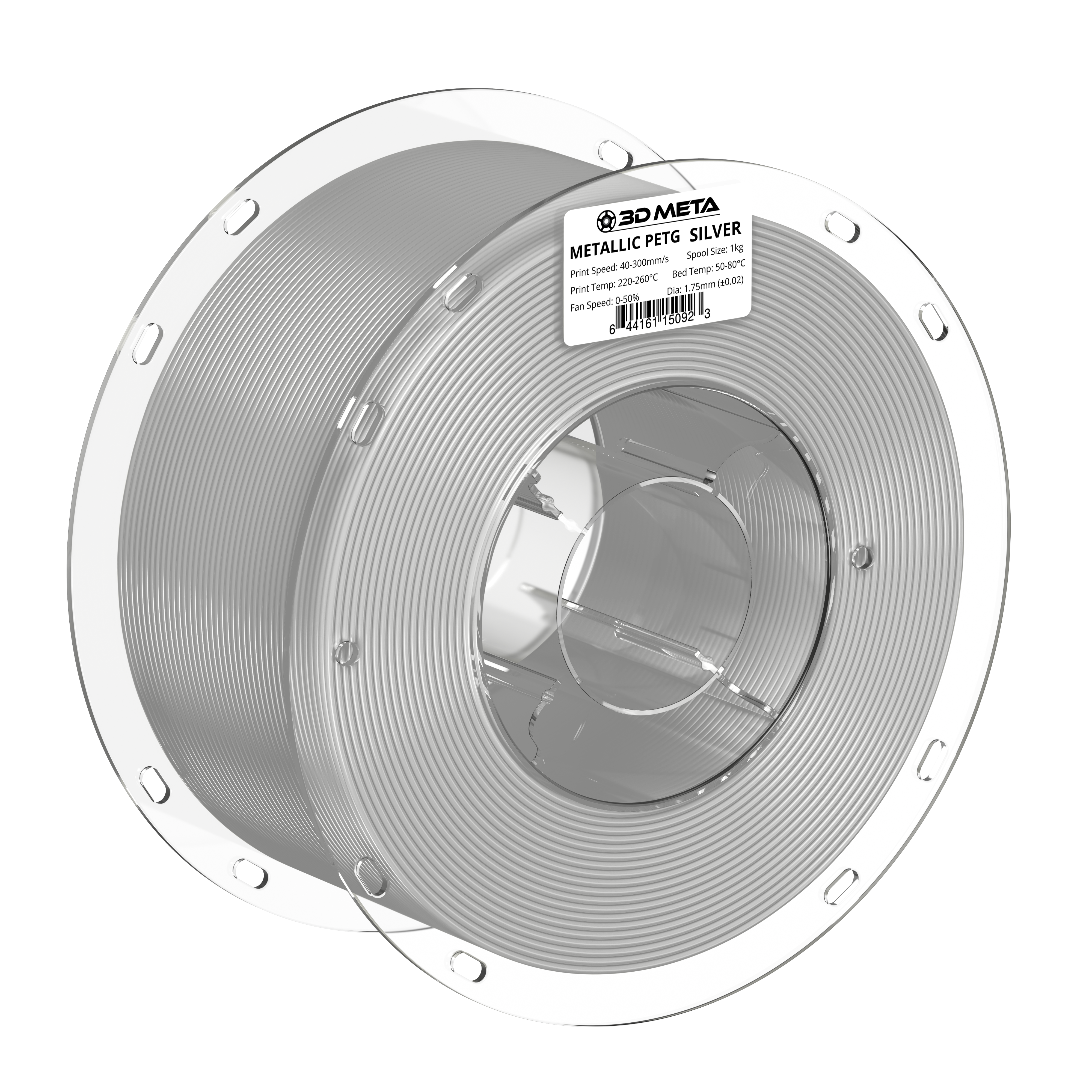 PETG Metallic 3D Printing Filament - 1kg x 1.75mm