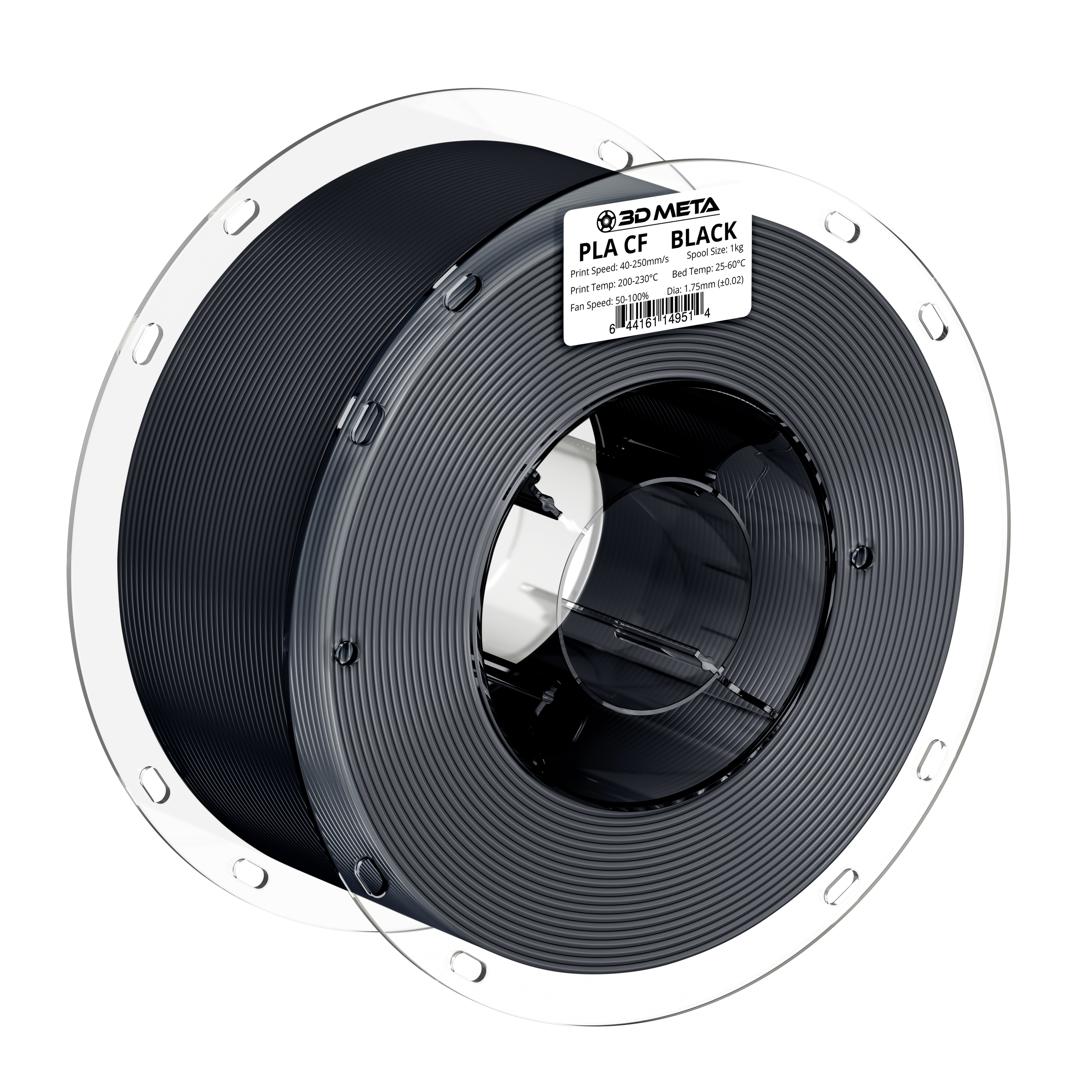 Carbon Fiber PLA 3D Printing Filament - 1kg x 1.75mm