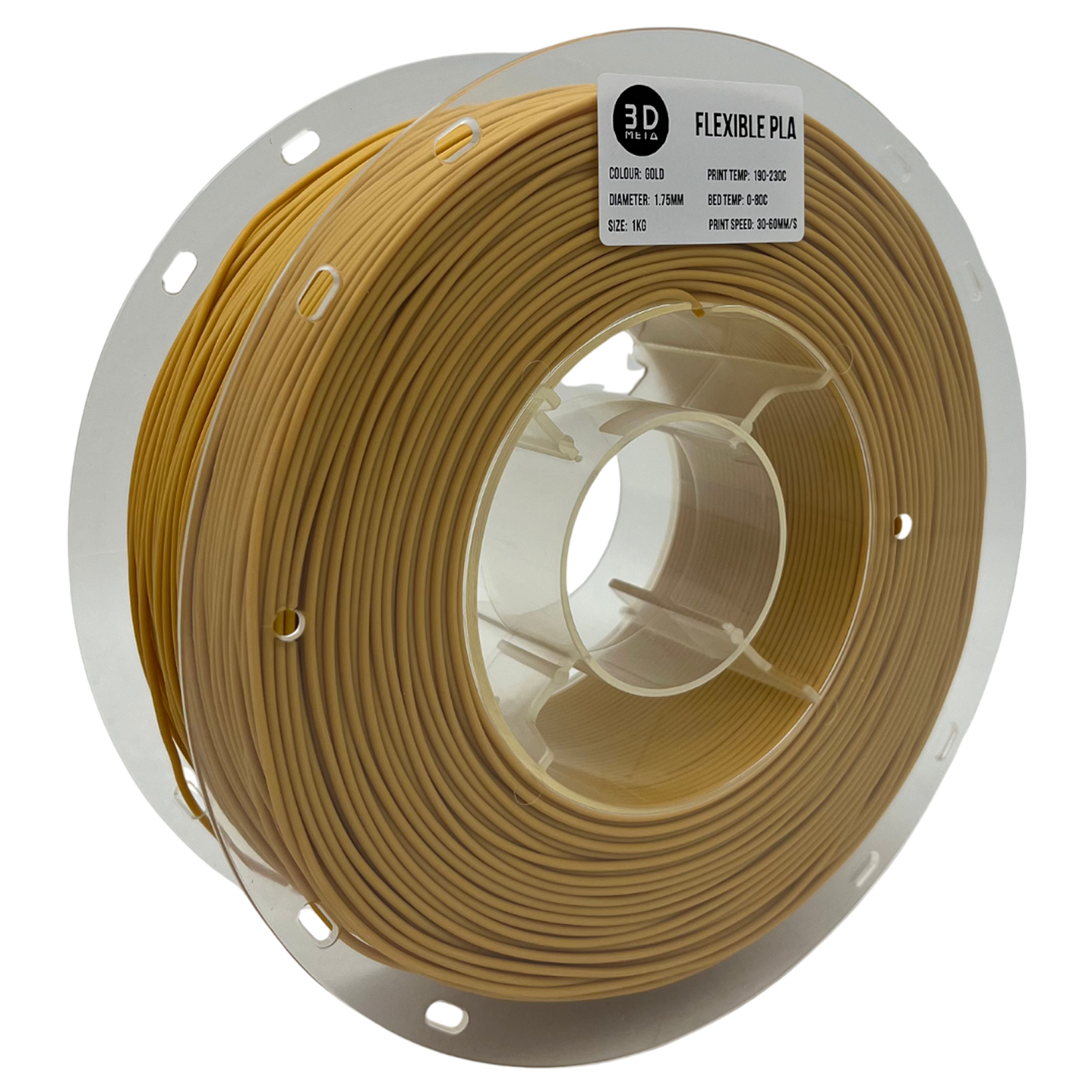 Flexible PLA 3D Printing Filament - 1kg x 1.75mm