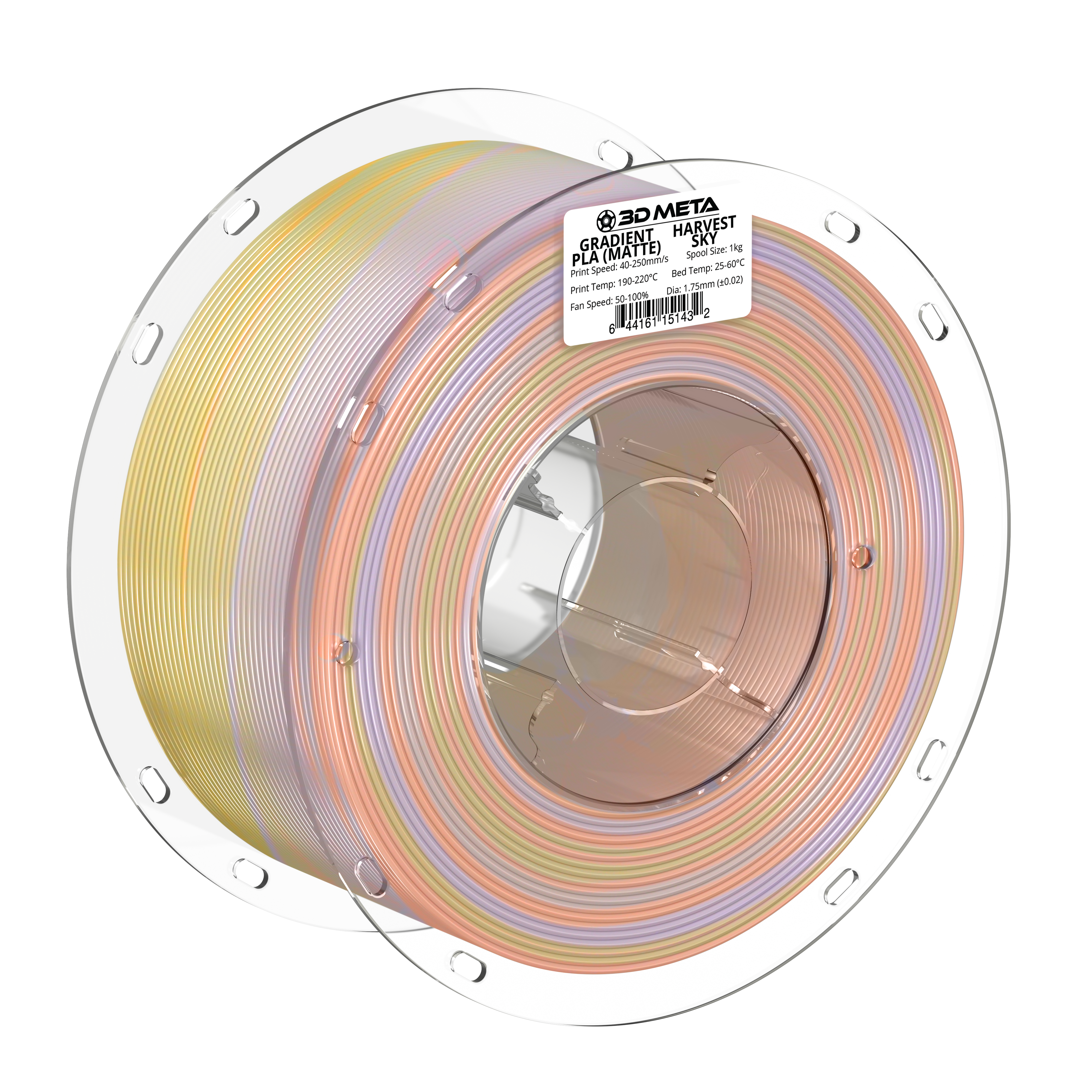 Gradient PLA 3D Printing Filament - 1kg x 1.75mm