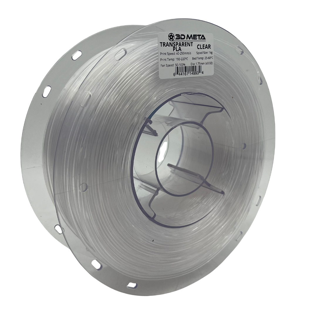 Transparent PLA 3D Printing Filament - 1kg x 1.75mm