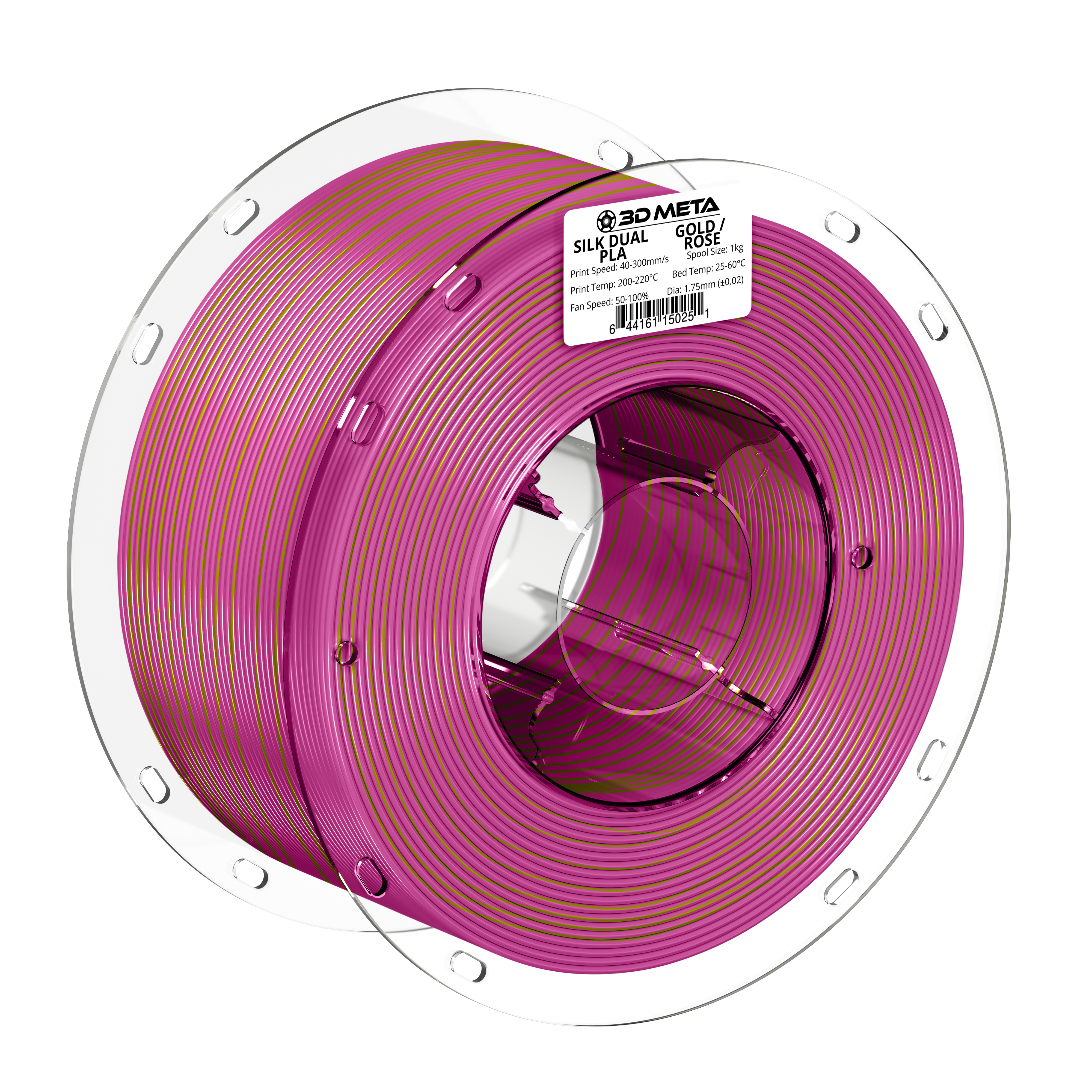 SILK Dual PLA 3D Printing Filament - 1kg x 1.75mm