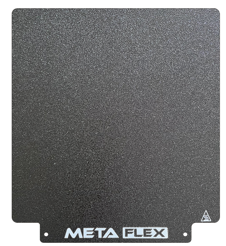 PEI Double Sided Textured Build Sheet, Black w/ Magnetic Base.