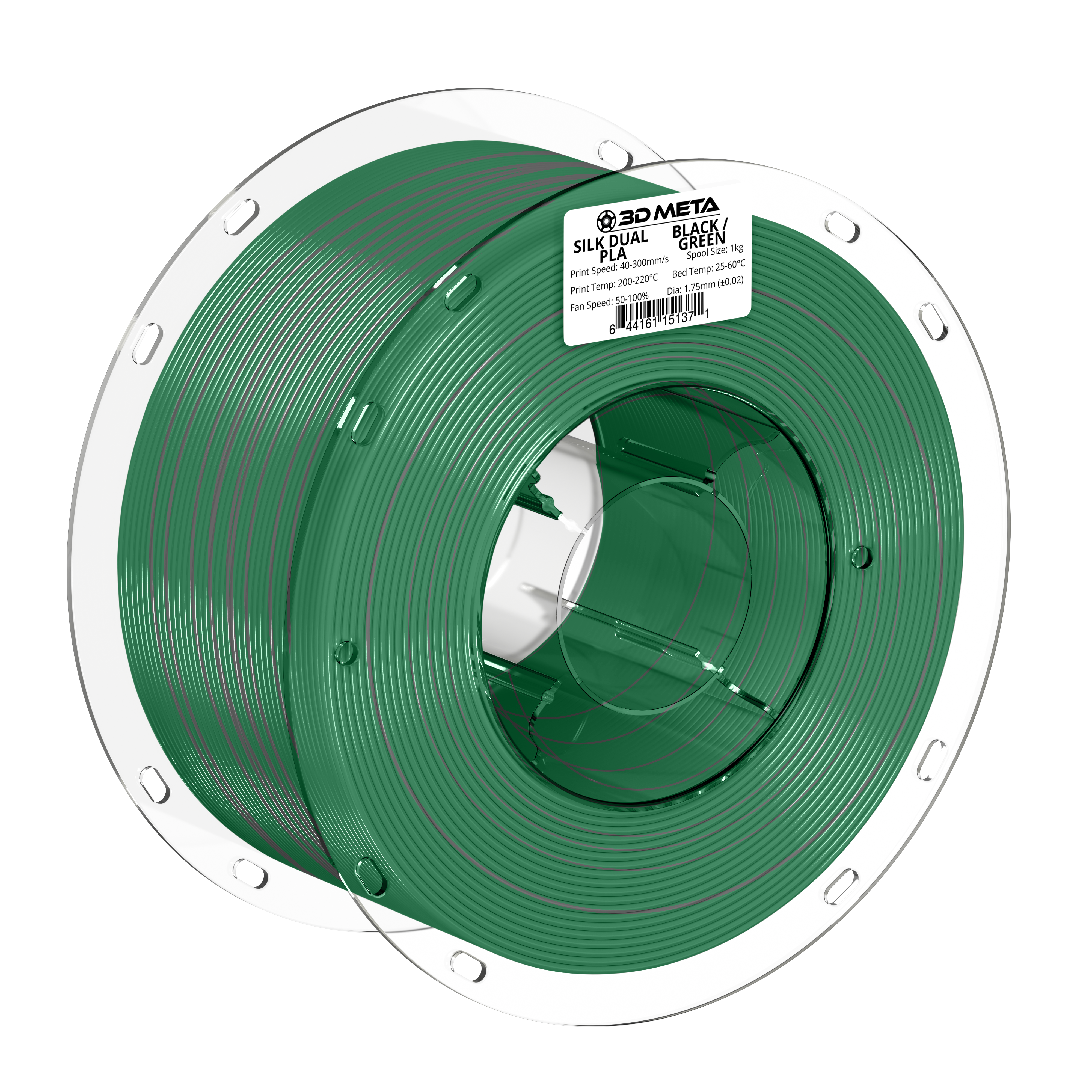 SILK Dual PLA 3D Printing Filament - 1kg x 1.75mm