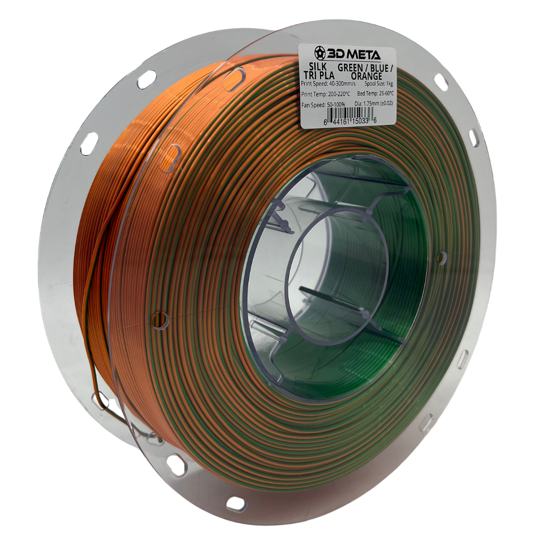 SILK Tri PLA 3D Printing Filament - 1kg x 1.75mm