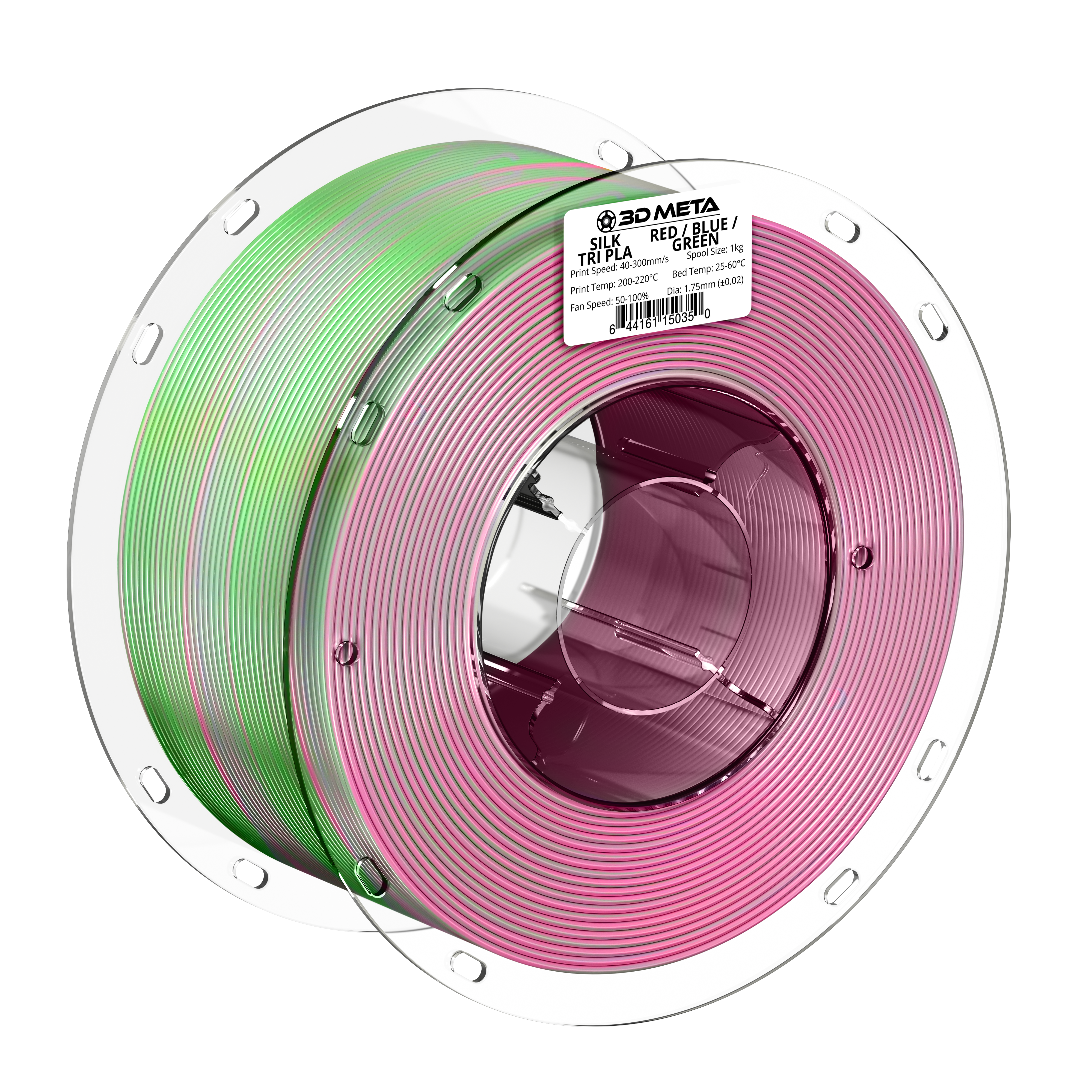 SILK Tri PLA 3D Printing Filament - 1kg x 1.75mm