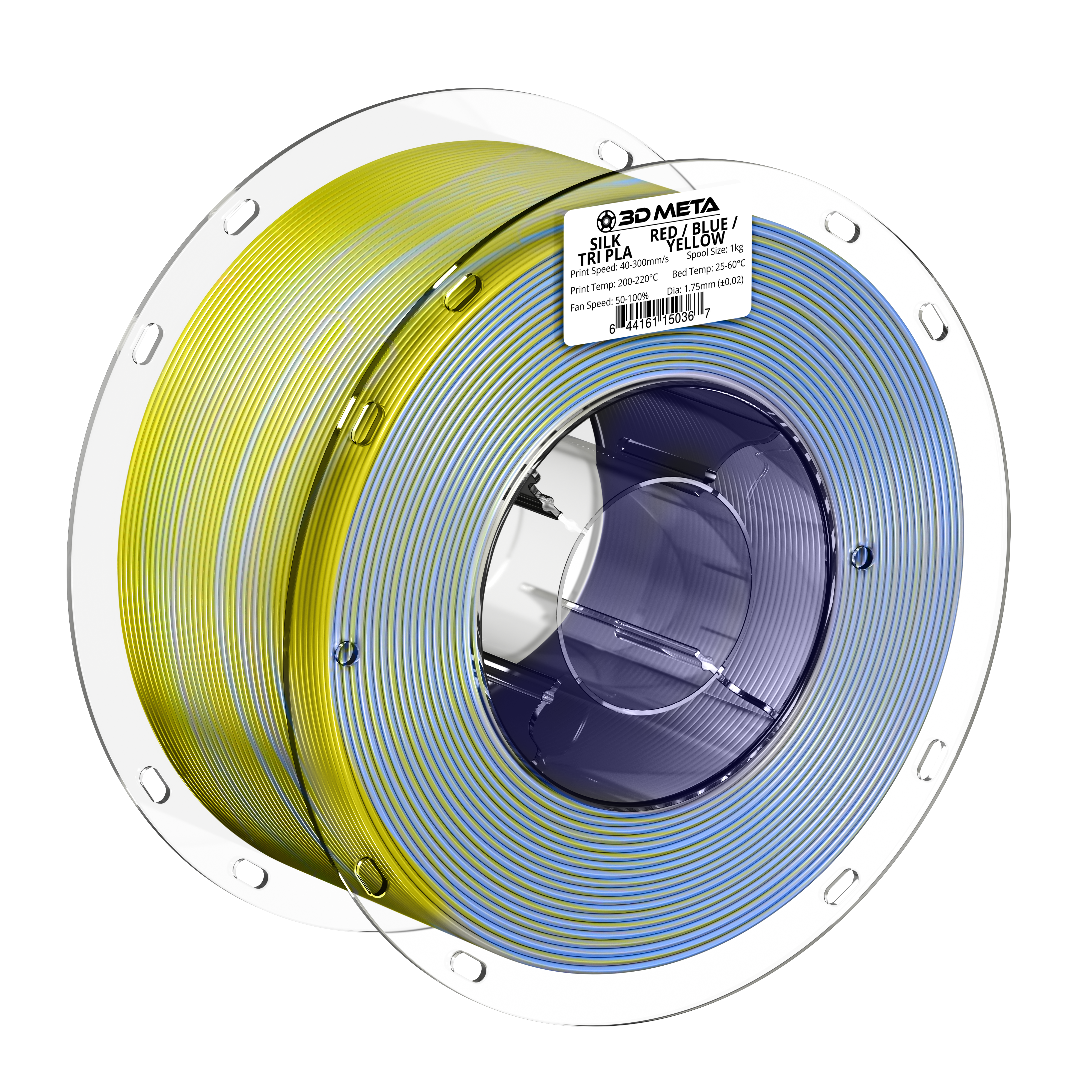 SILK Tri PLA 3D Printing Filament - 1kg x 1.75mm