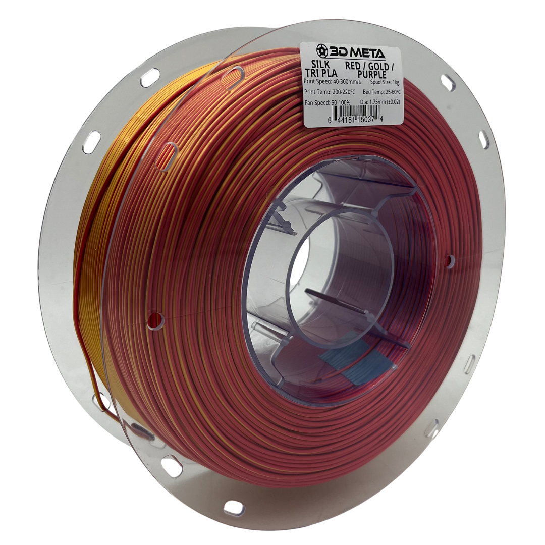 SILK Tri PLA 3D Printing Filament - 1kg x 1.75mm