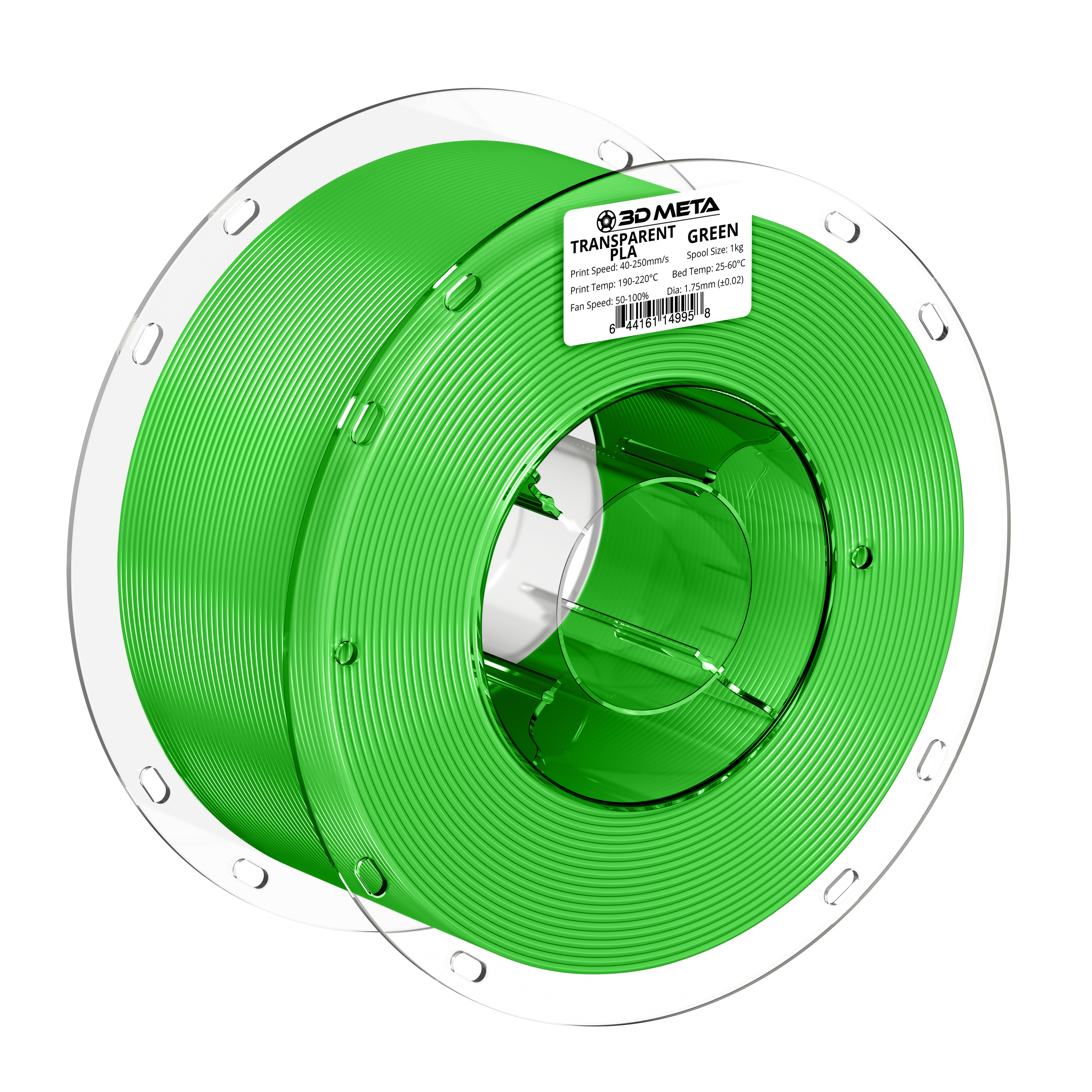 Transparent PLA 3D Printing Filament - 1kg x 1.75mm