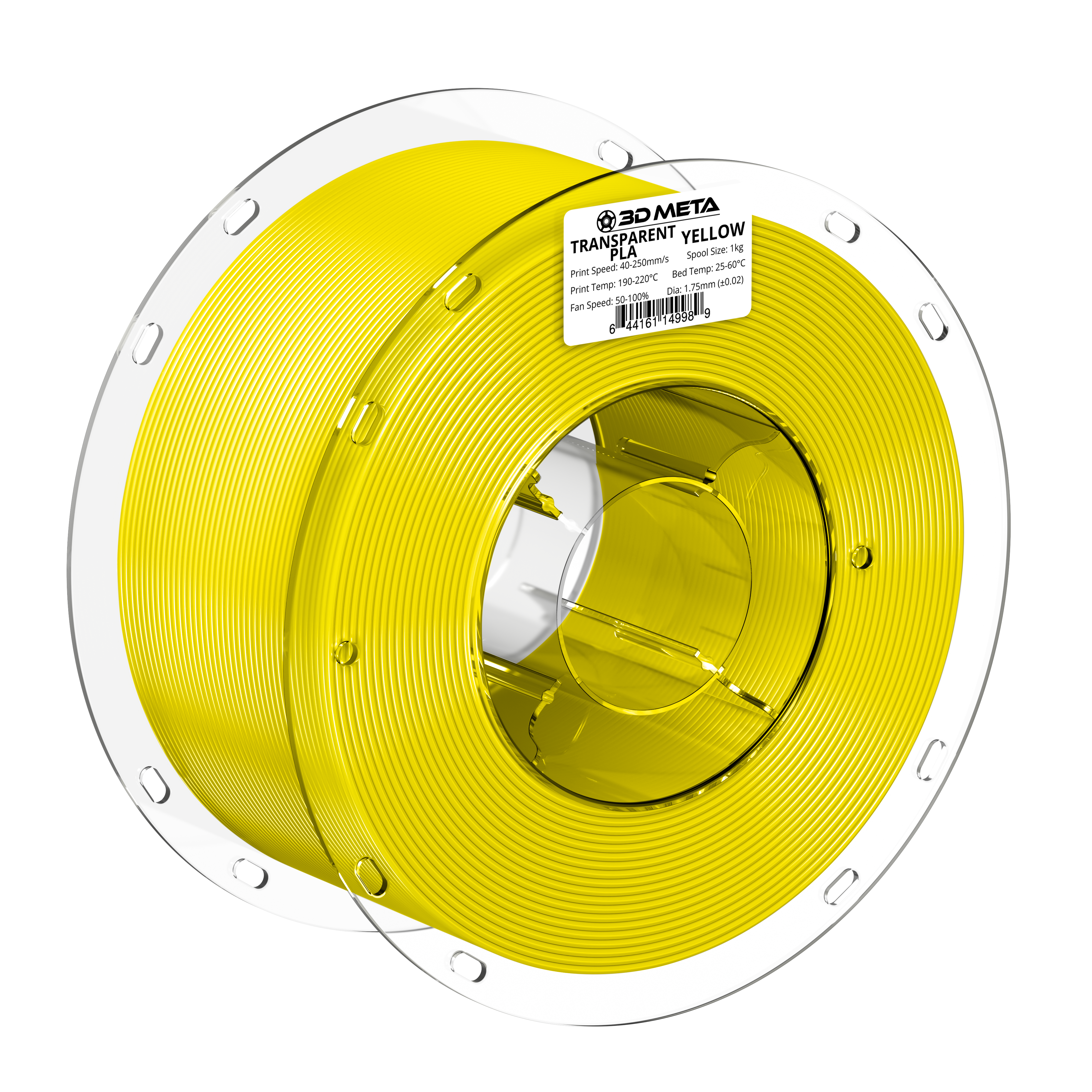 Transparent PLA 3D Printing Filament - 1kg x 1.75mm