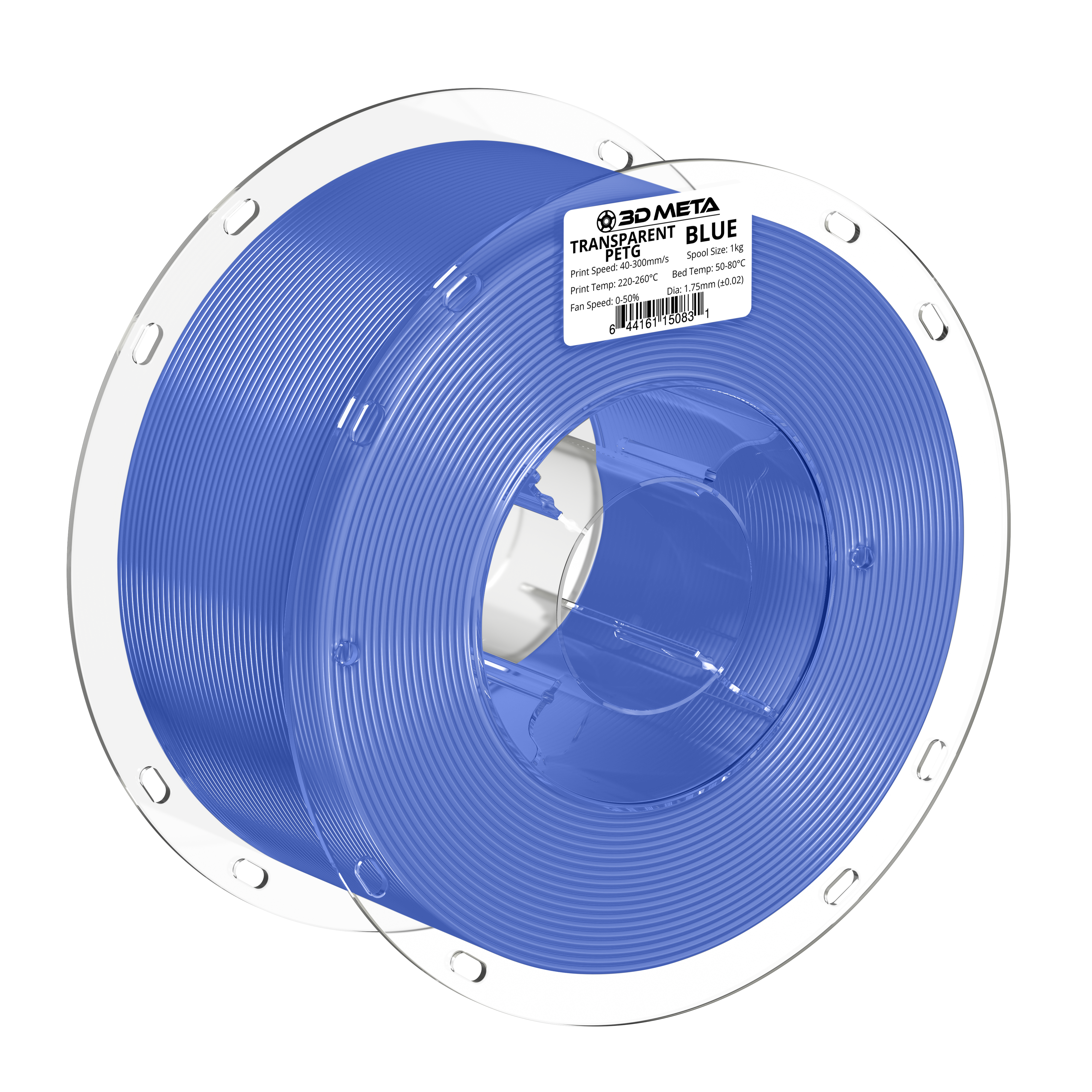 PETG Transparent 3D Printing Filament - 1kg x 1.75mm