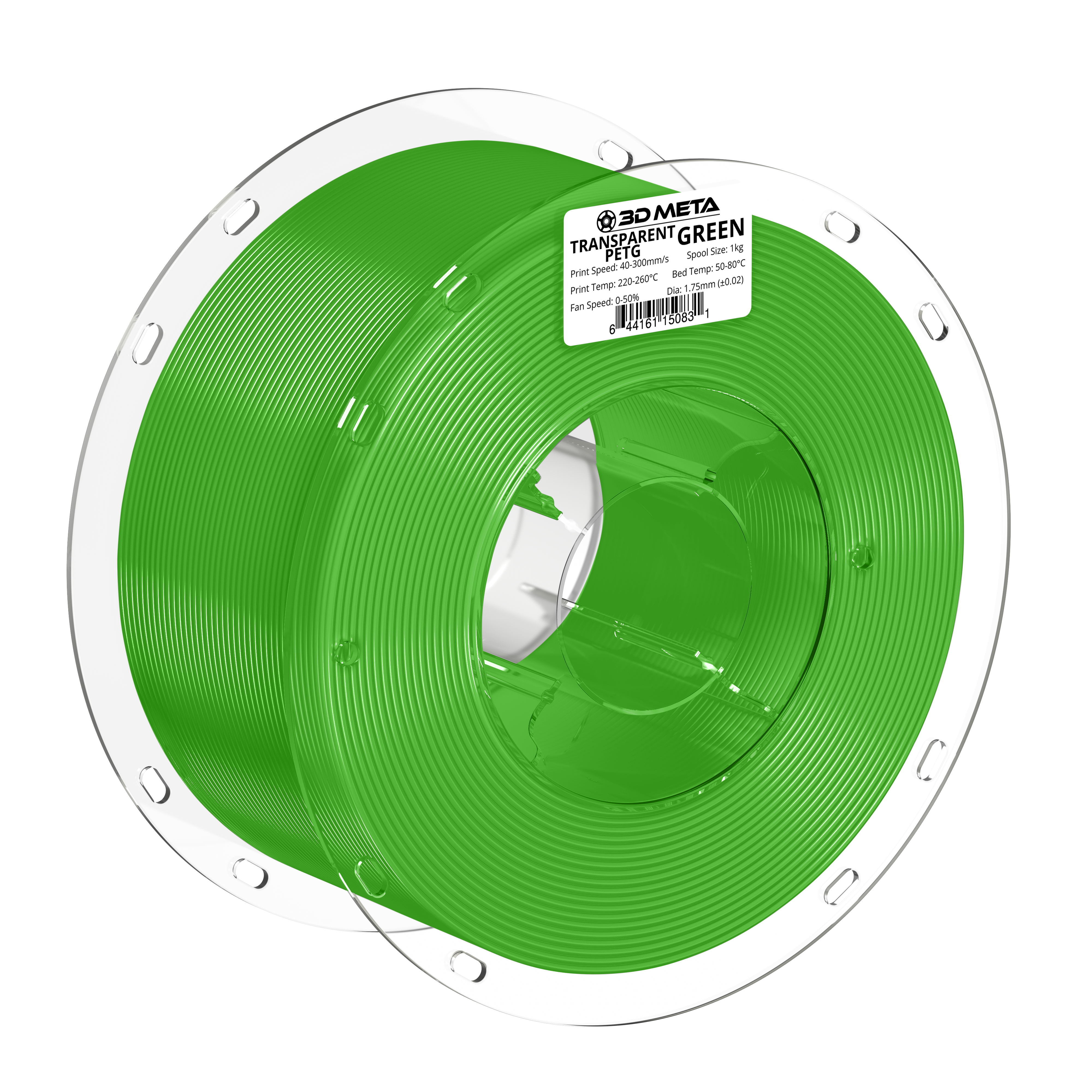 PETG Transparent 3D Printing Filament - 1kg x 1.75mm