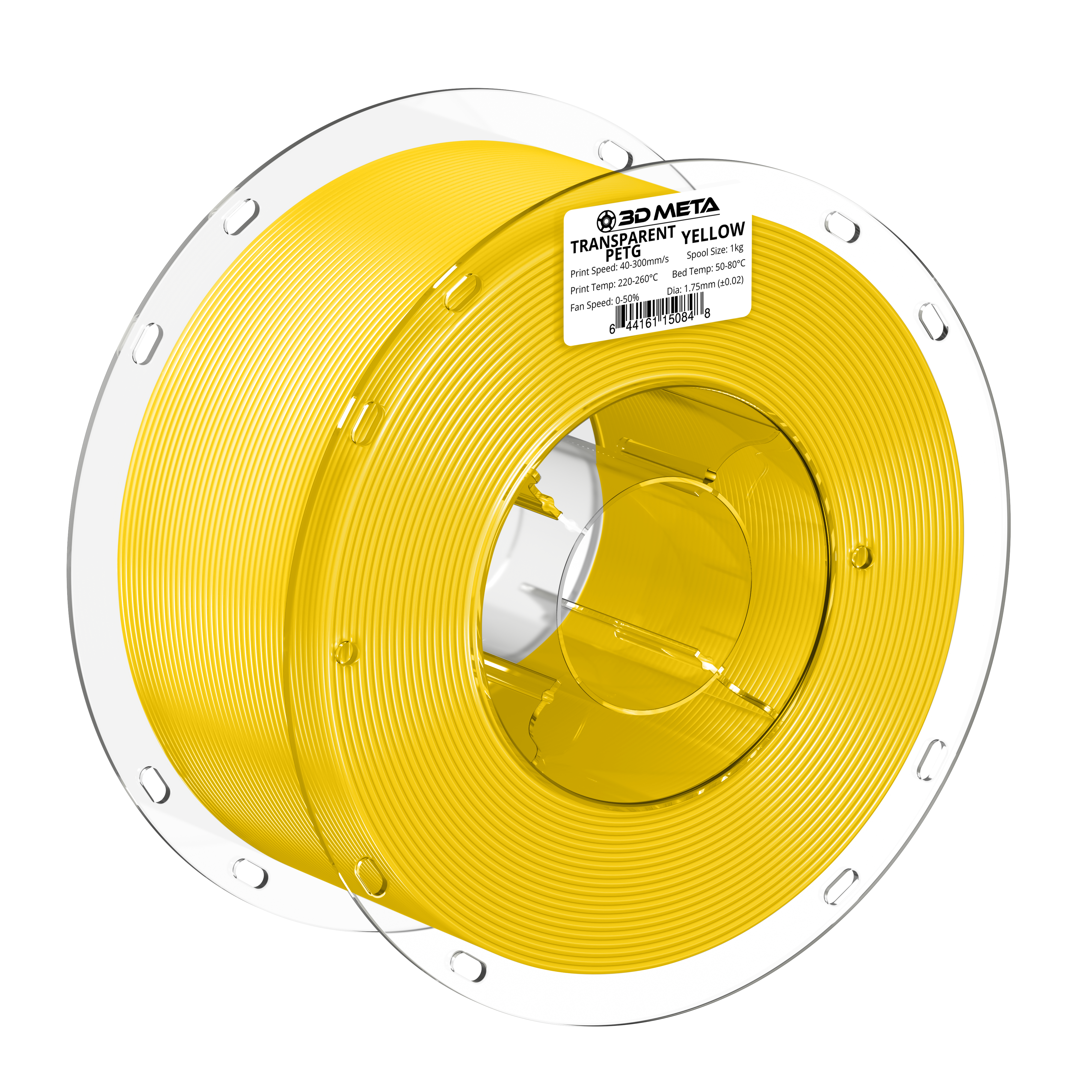 PETG Transparent 3D Printing Filament - 1kg x 1.75mm