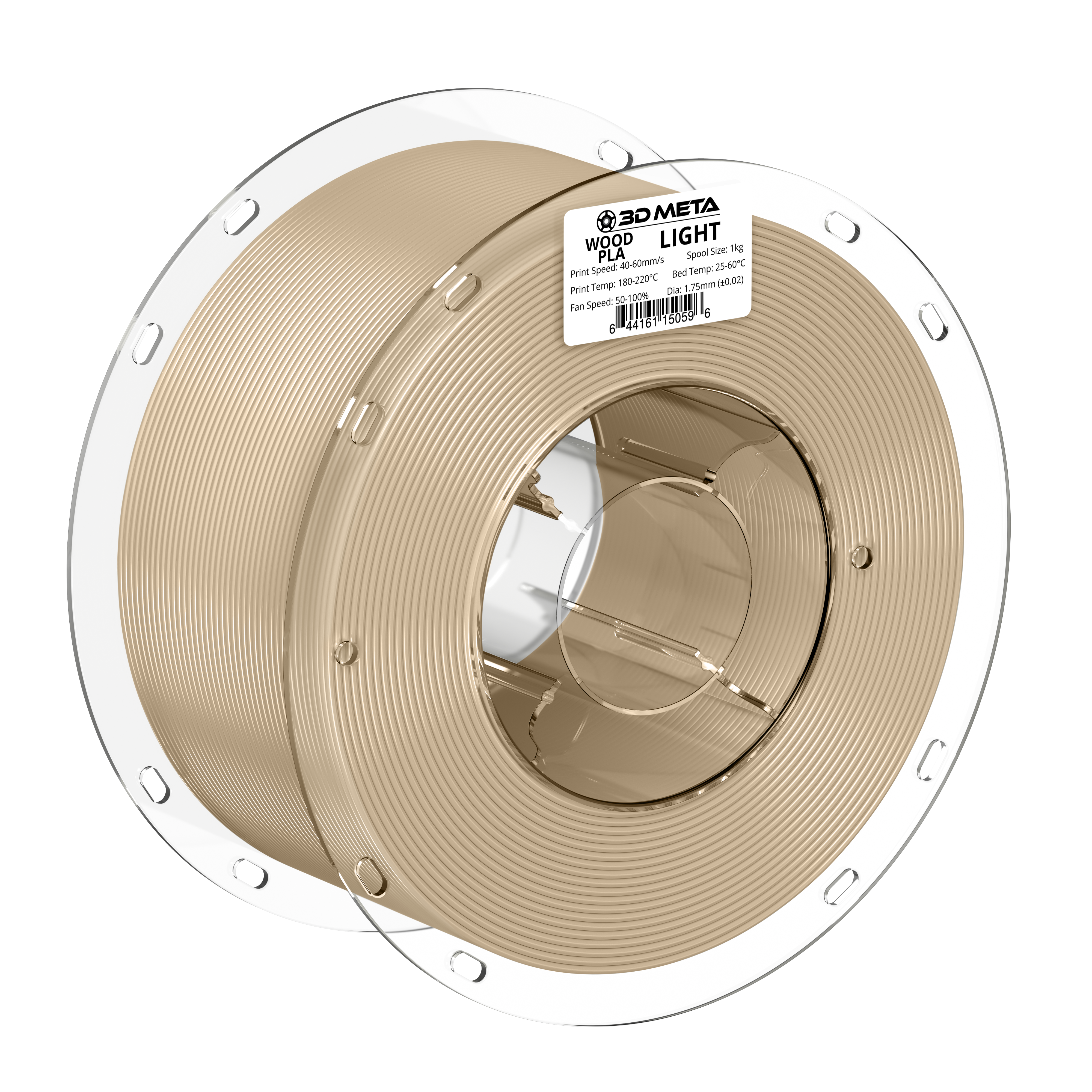 Wood PLA 3D Printing Filament - 1kg x 1.75mm