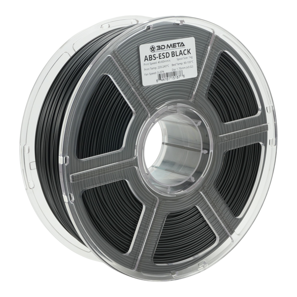 Electrostatic-Dissipative ABS 3D Printing Filament - Black