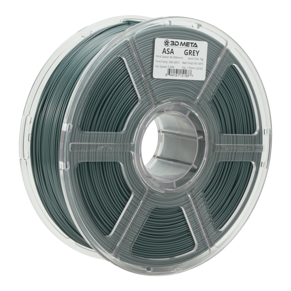 ASA 3D Printing Filament - Grey