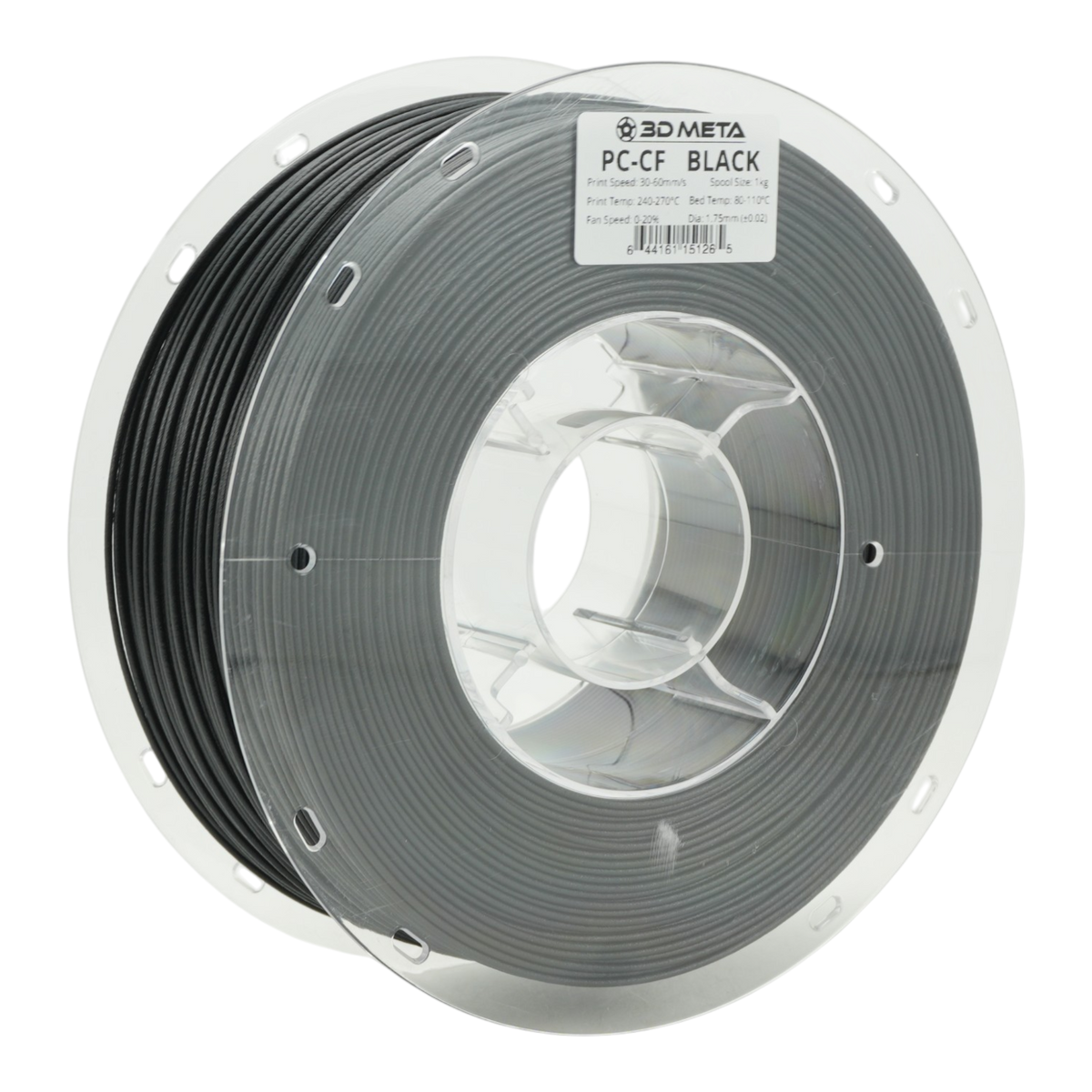 Carbon Fibre Polycarbonate (PC) 3D Printing Filament - Black