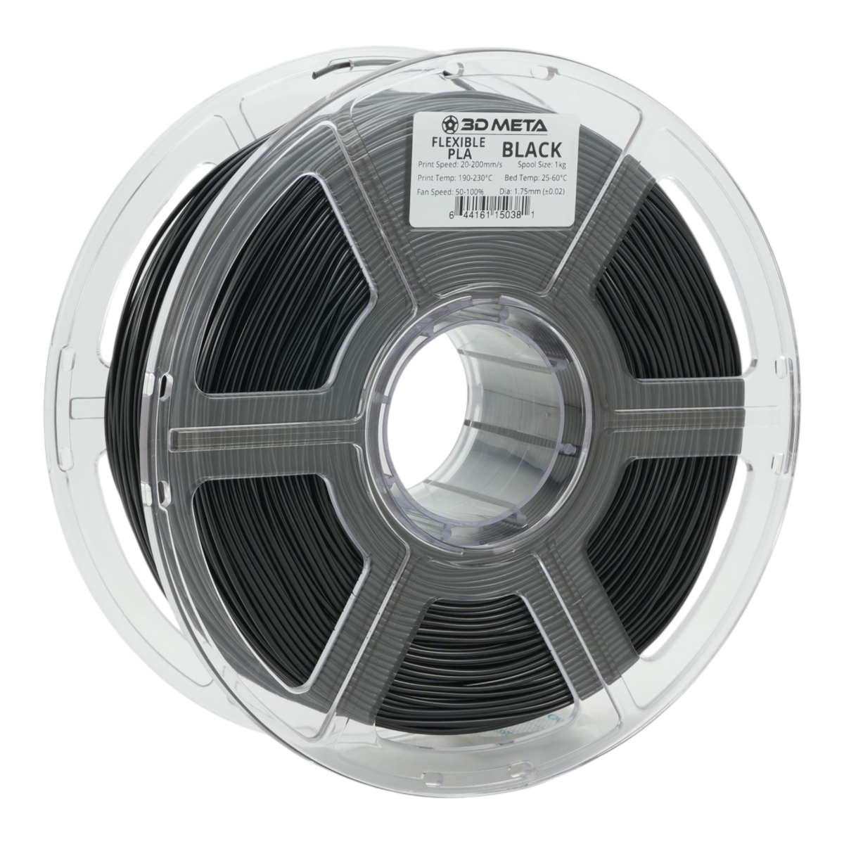 Flexible PLA 3D Printing Filament - Black