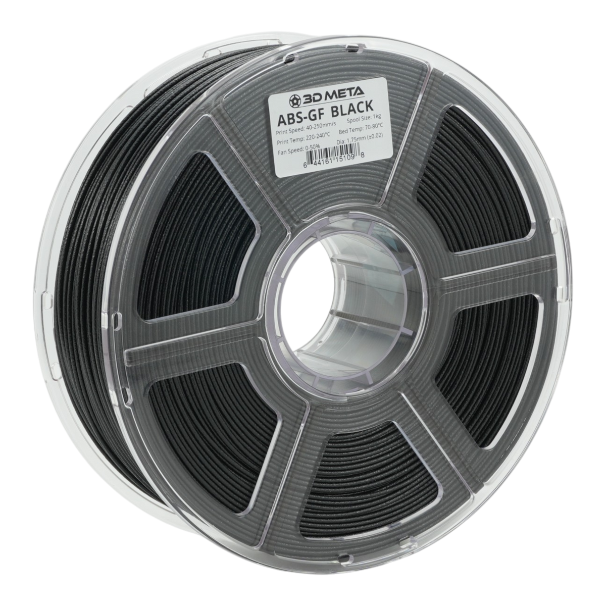 Glass Fibre ABS 3D Printing Filament - Black