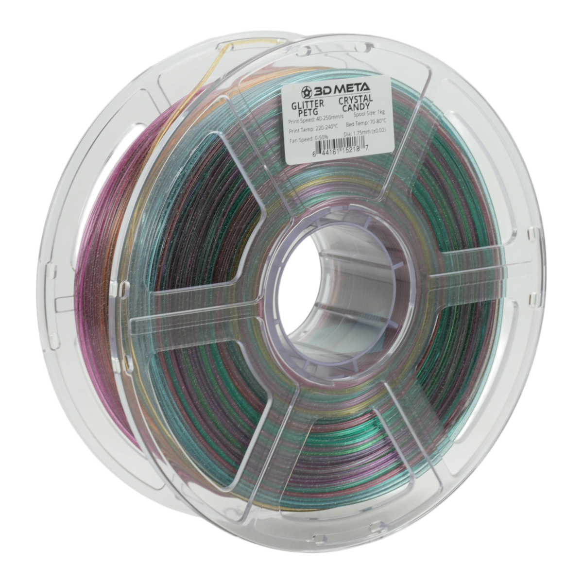 Glitter PETG 3D Printing Filament - Crystal Candy