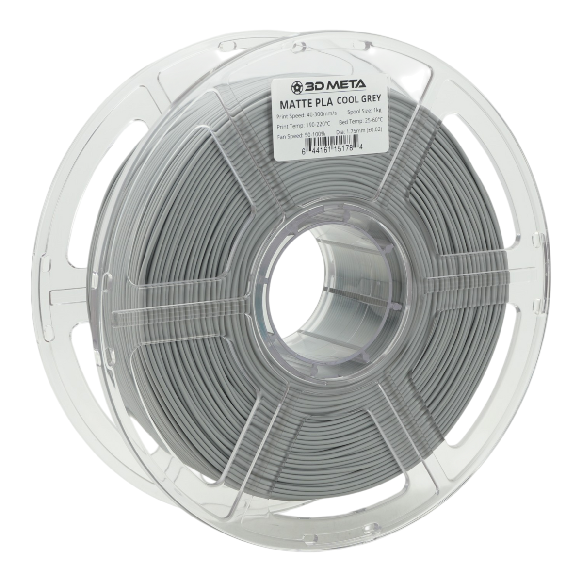 Matte PLA 3D Printing Filament - Cool Grey