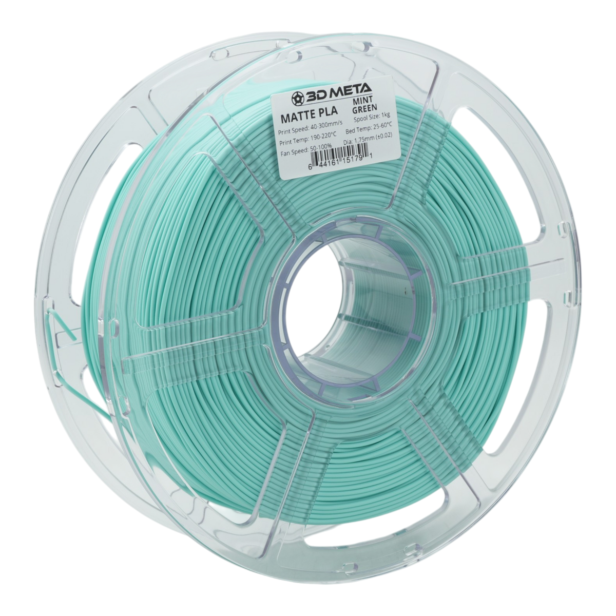 Matte PLA 3D Printing Filament - Mint Green