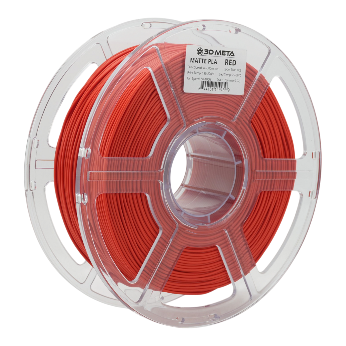 Matte PLA 3D Printing Filament - Red