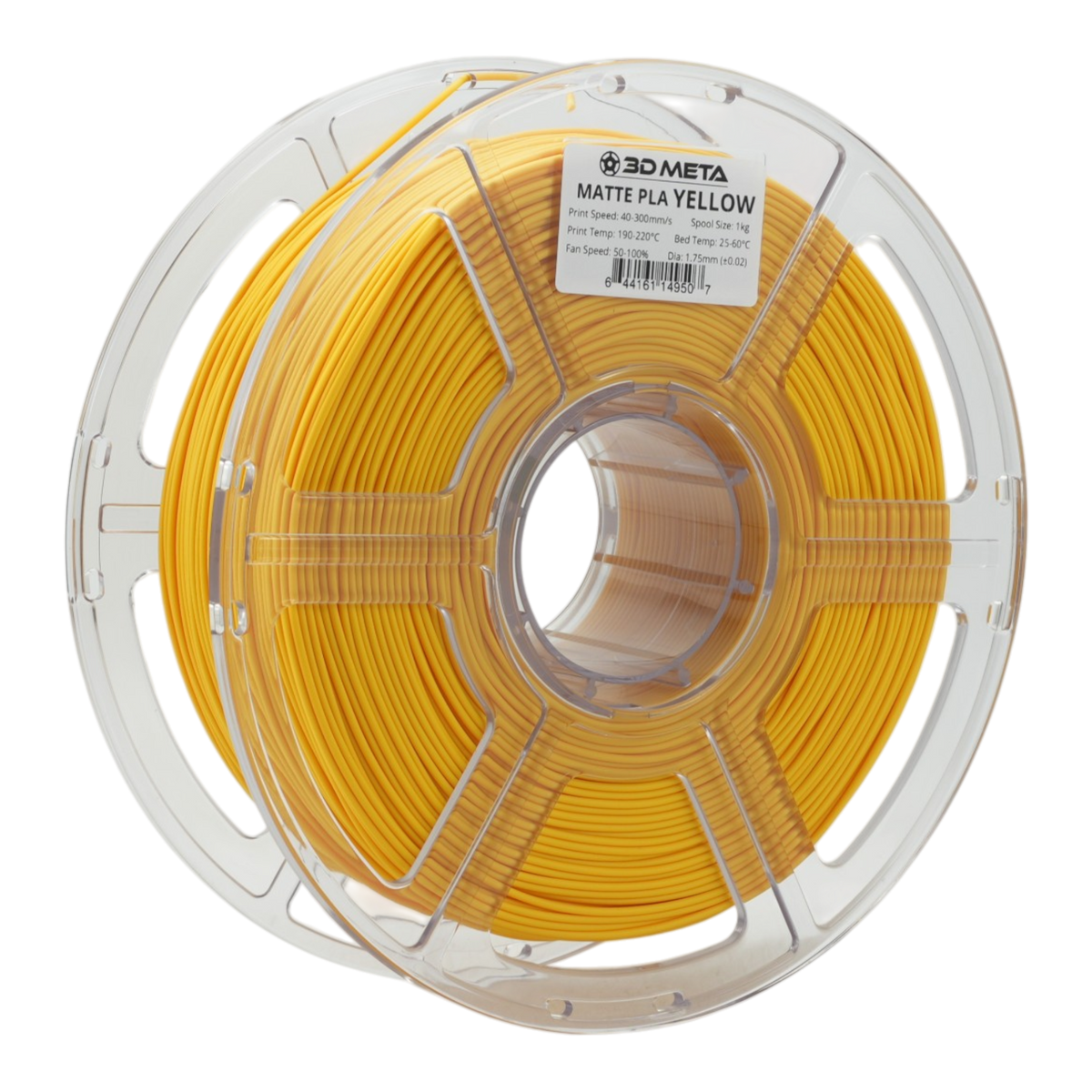 Matte PLA 3D Printing Filament - Yellow
