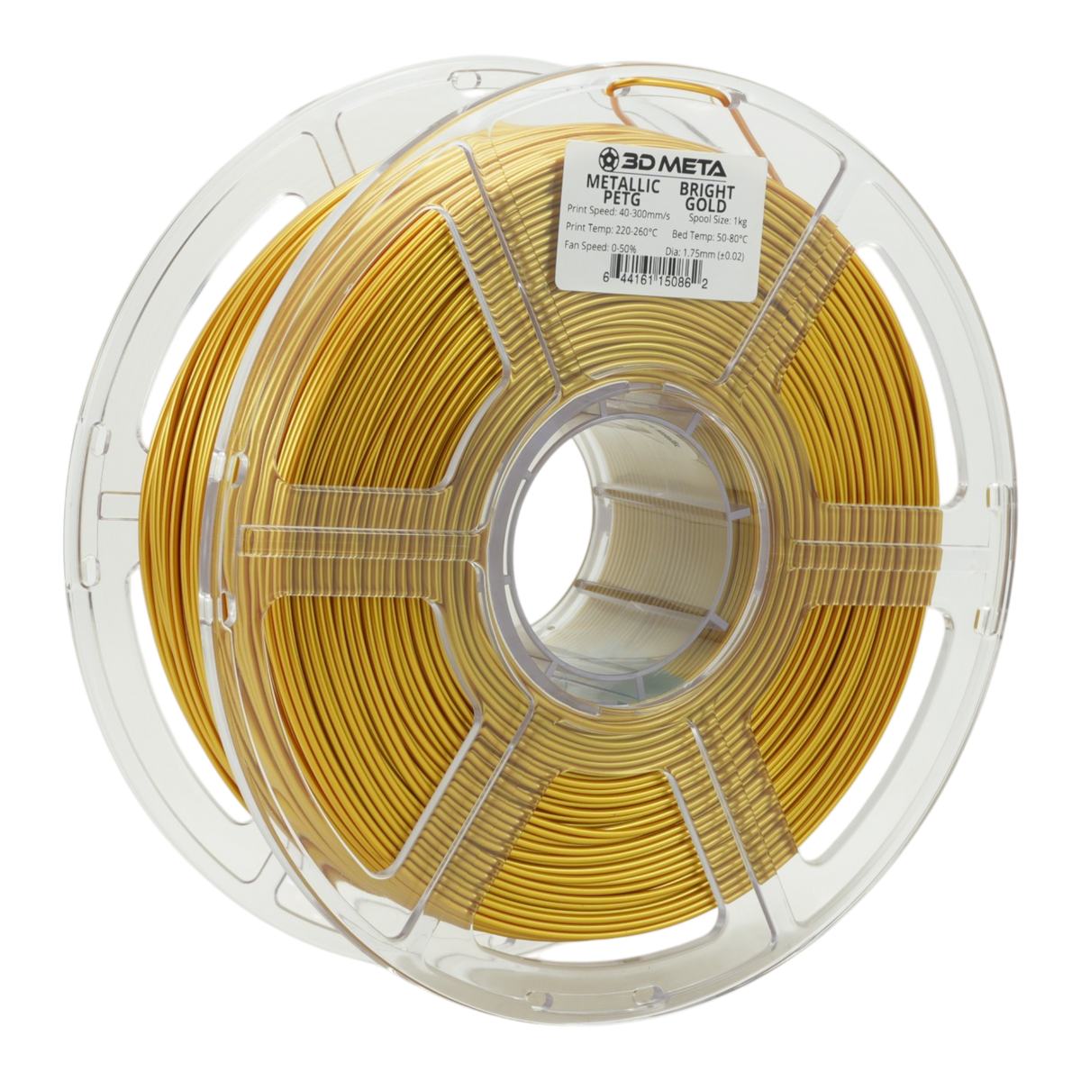 Metallic PETG 3D Printing Filament - Bright Gold