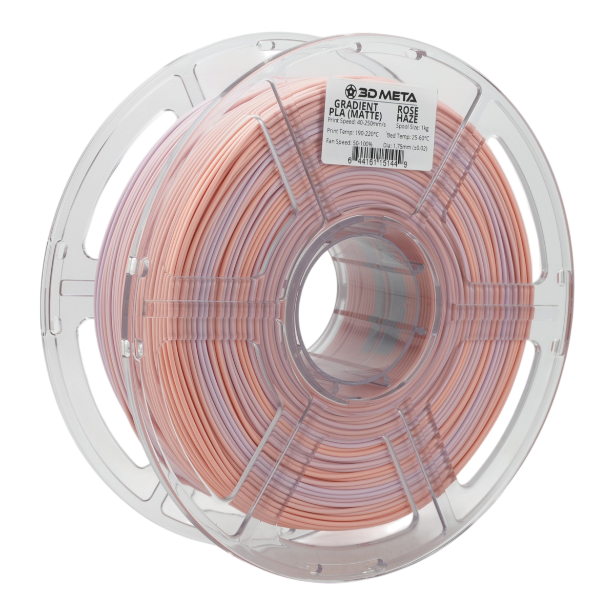Gradient PLA 3D Printing Filament - Rose Haze (Matte)