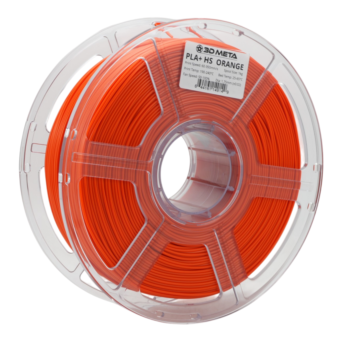 High Speed PLA+ HS 3D Printing Filament - Orange
