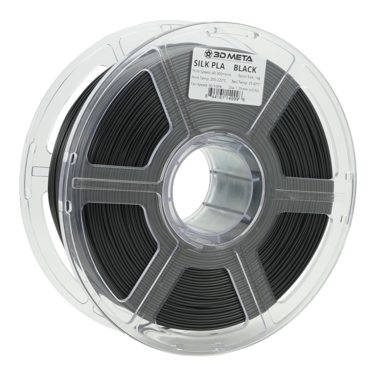 Silk PLA 3D Printing Filament - Black