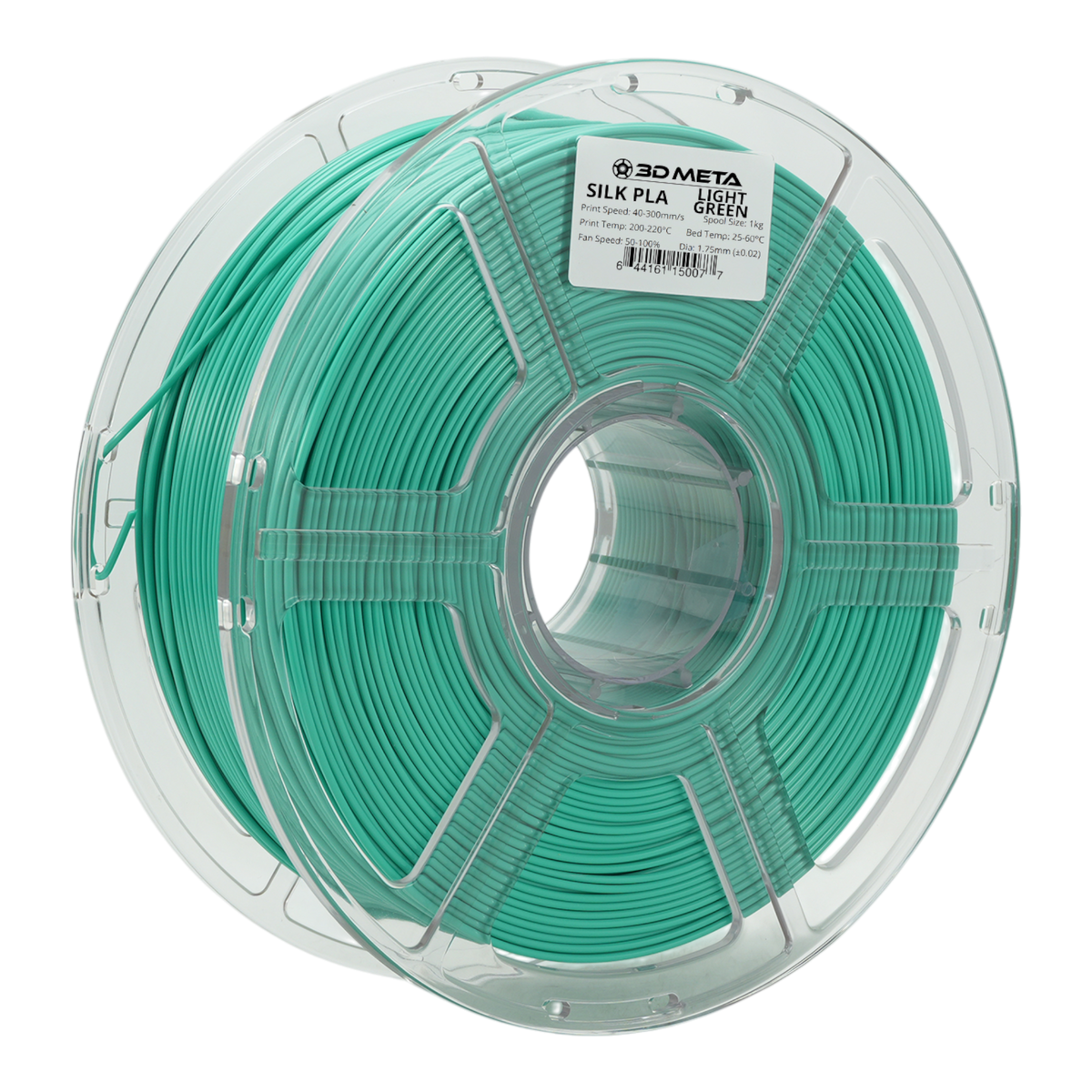 Silk PLA 3D Printing Filament - Light Green